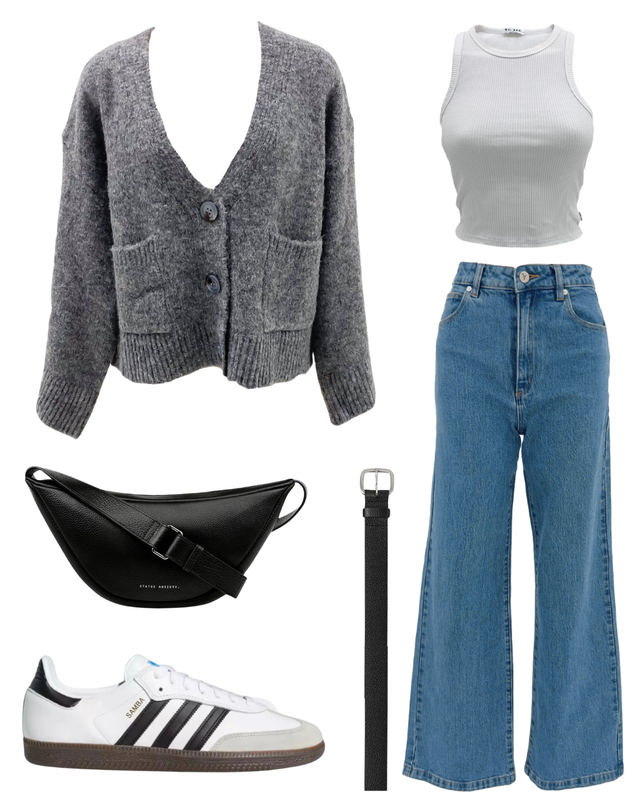 The Lucah Cardigan in Charcoal