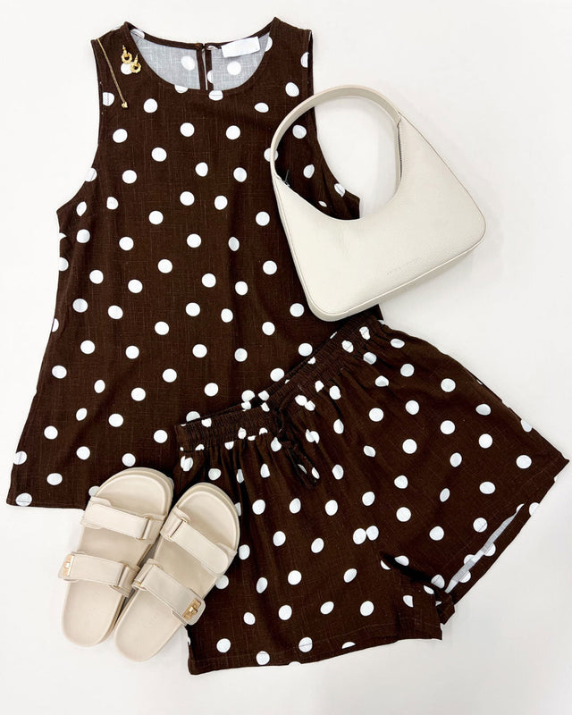 Roberta Set Chocolate Polka Dot