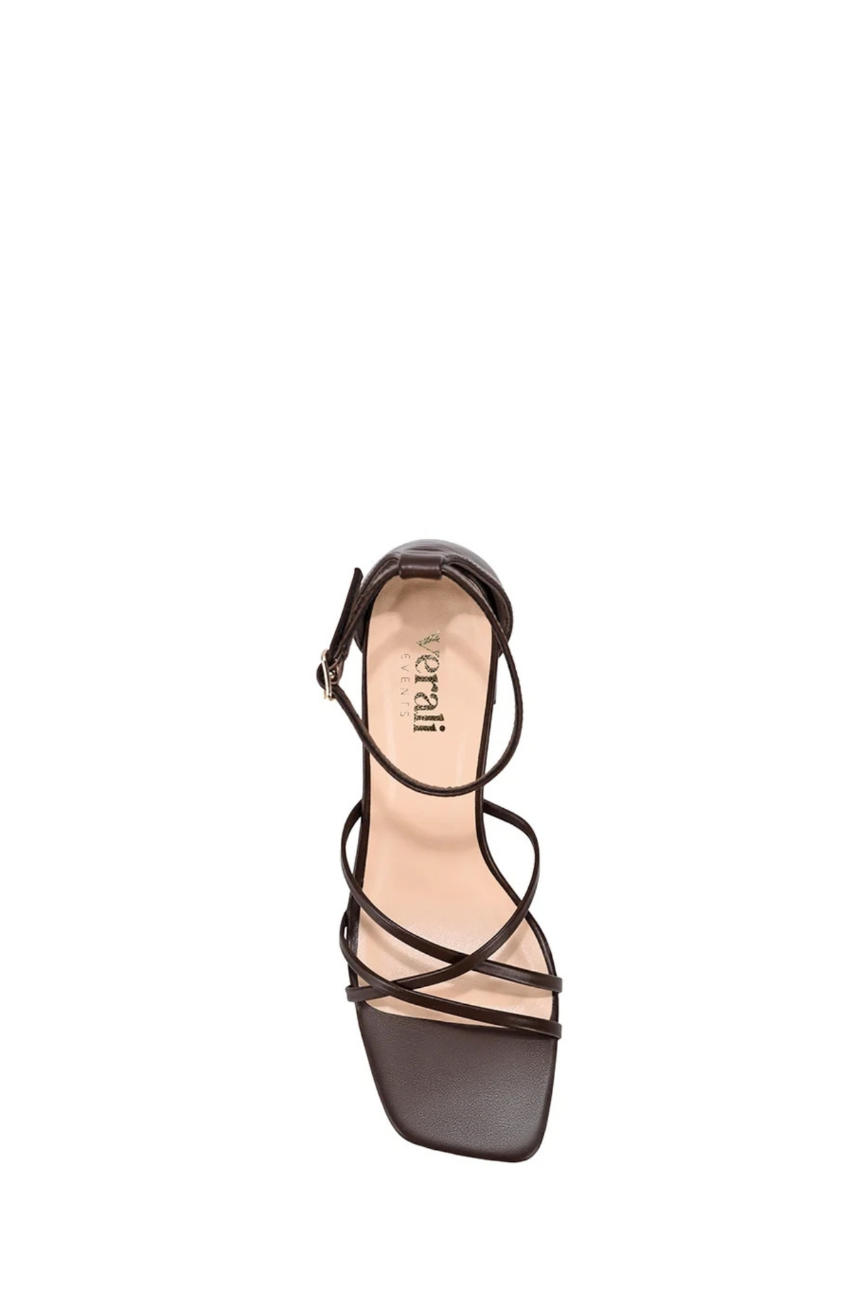 Nelly Block Heel Sandals Chocolate Brown