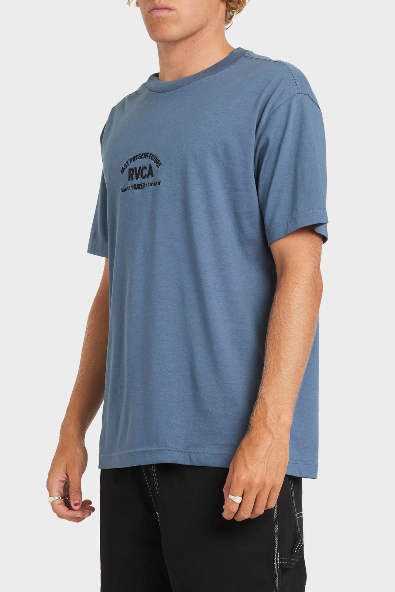 Textfull Short Sleeve Tee Vintage Navy