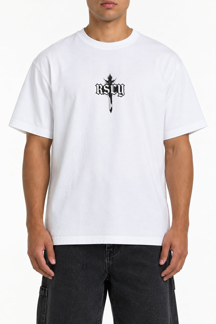Chronic Dual Curved Tee Optical White