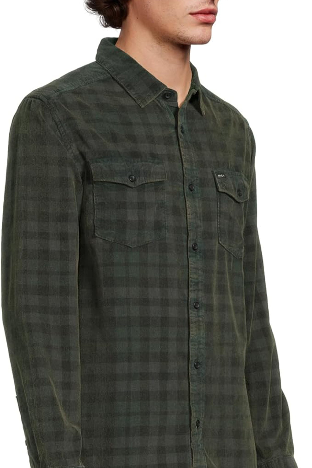 Artifice Cord Long Sleeve Black Wash