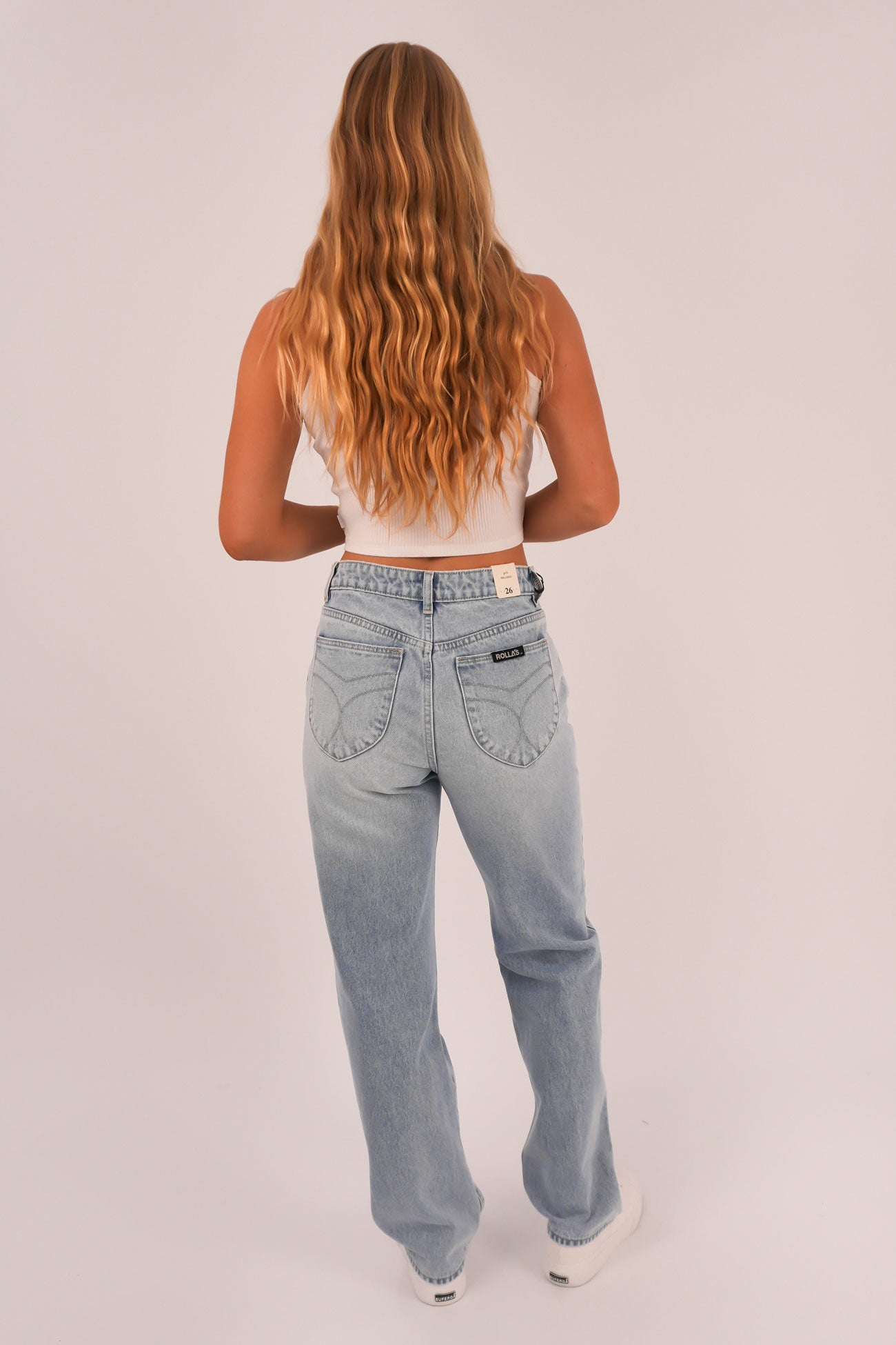 90s Relaxed Jean Long Beach Worn