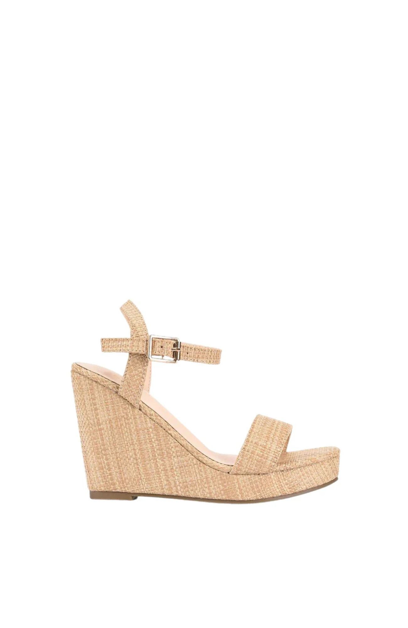Amaya Wedge Natural Raffia