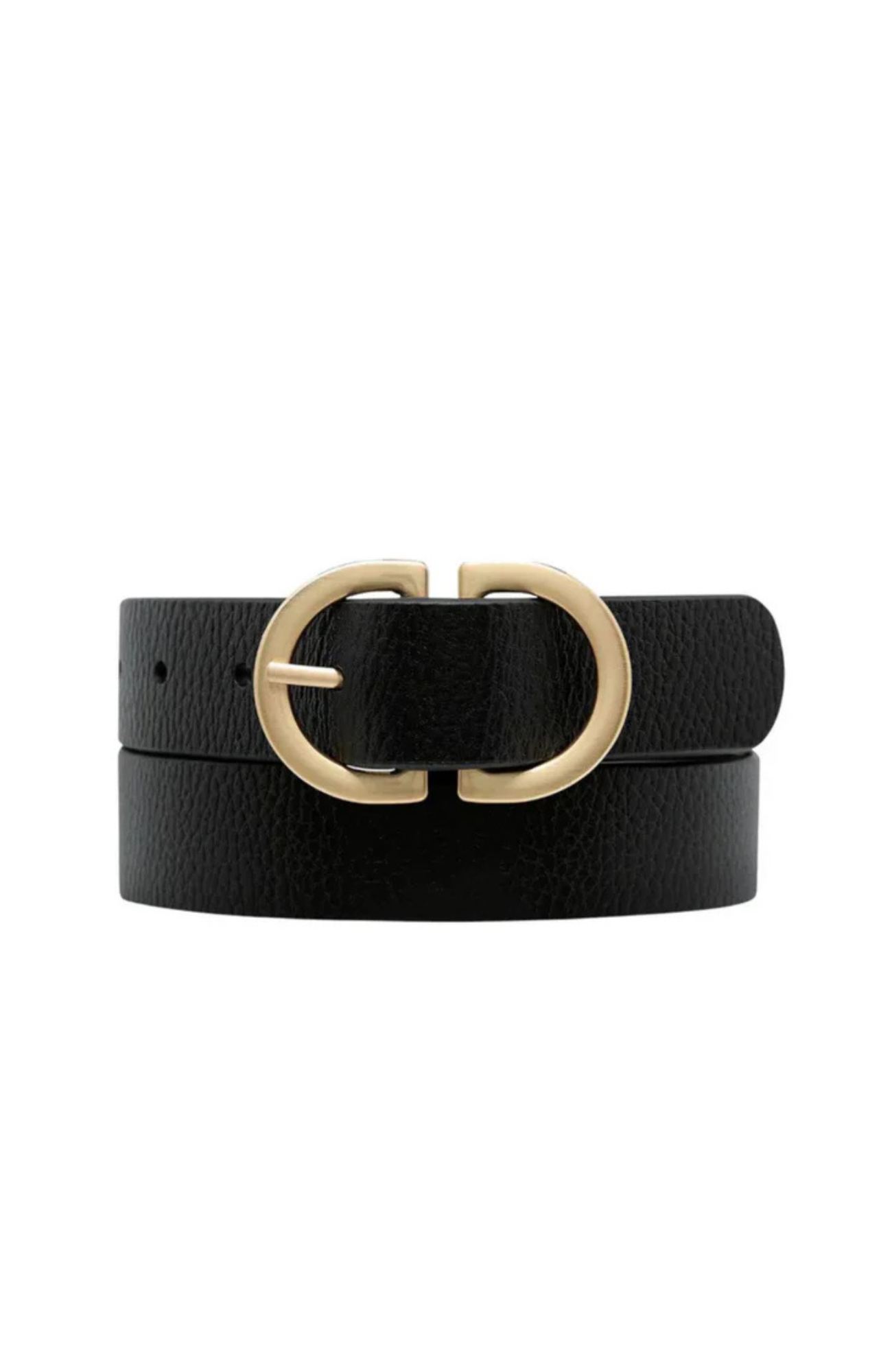 In Reverse Belt Black Gold