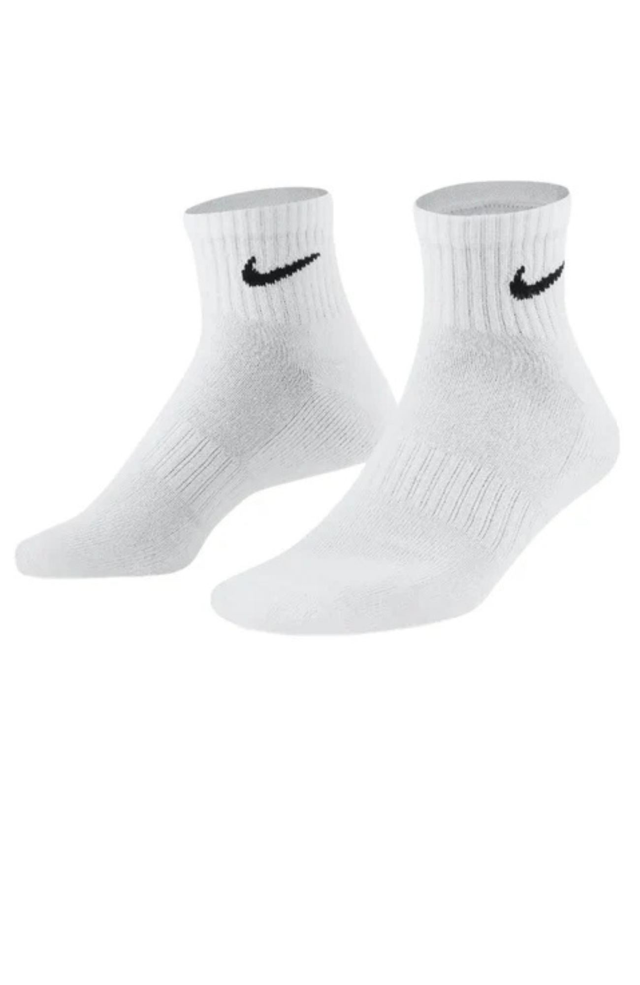 Nike Everyday Cushioned Ankle Socks 3 PK White