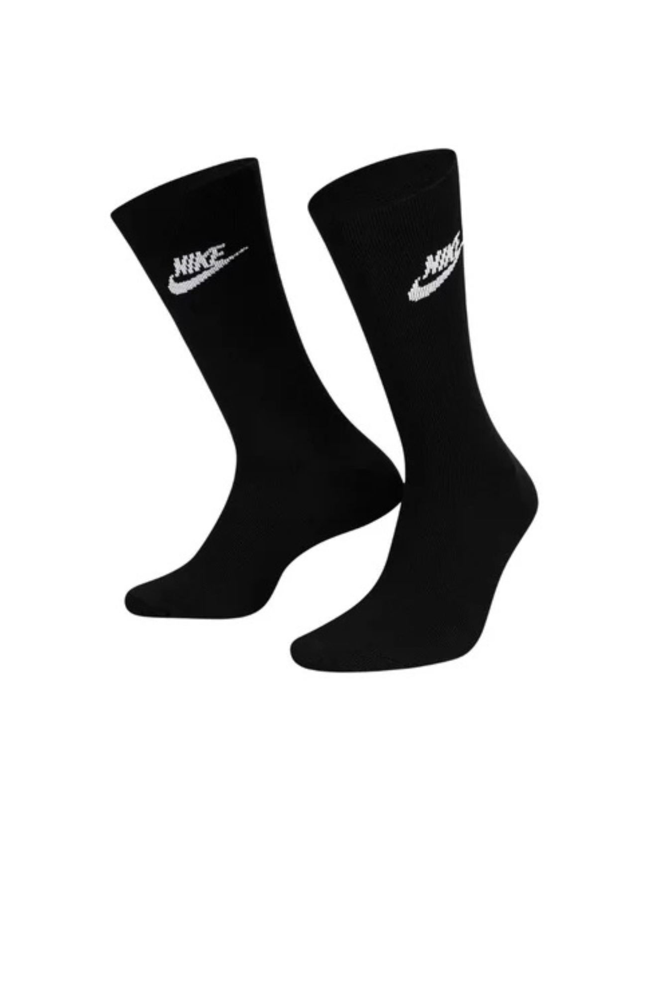 Nike Sportswear Everyday Essential Crew Socks 3PK Black White