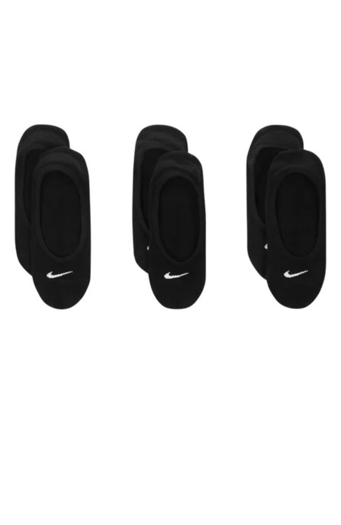 Nike Everyday Lightweight Training Footie Socks 3PK Black White