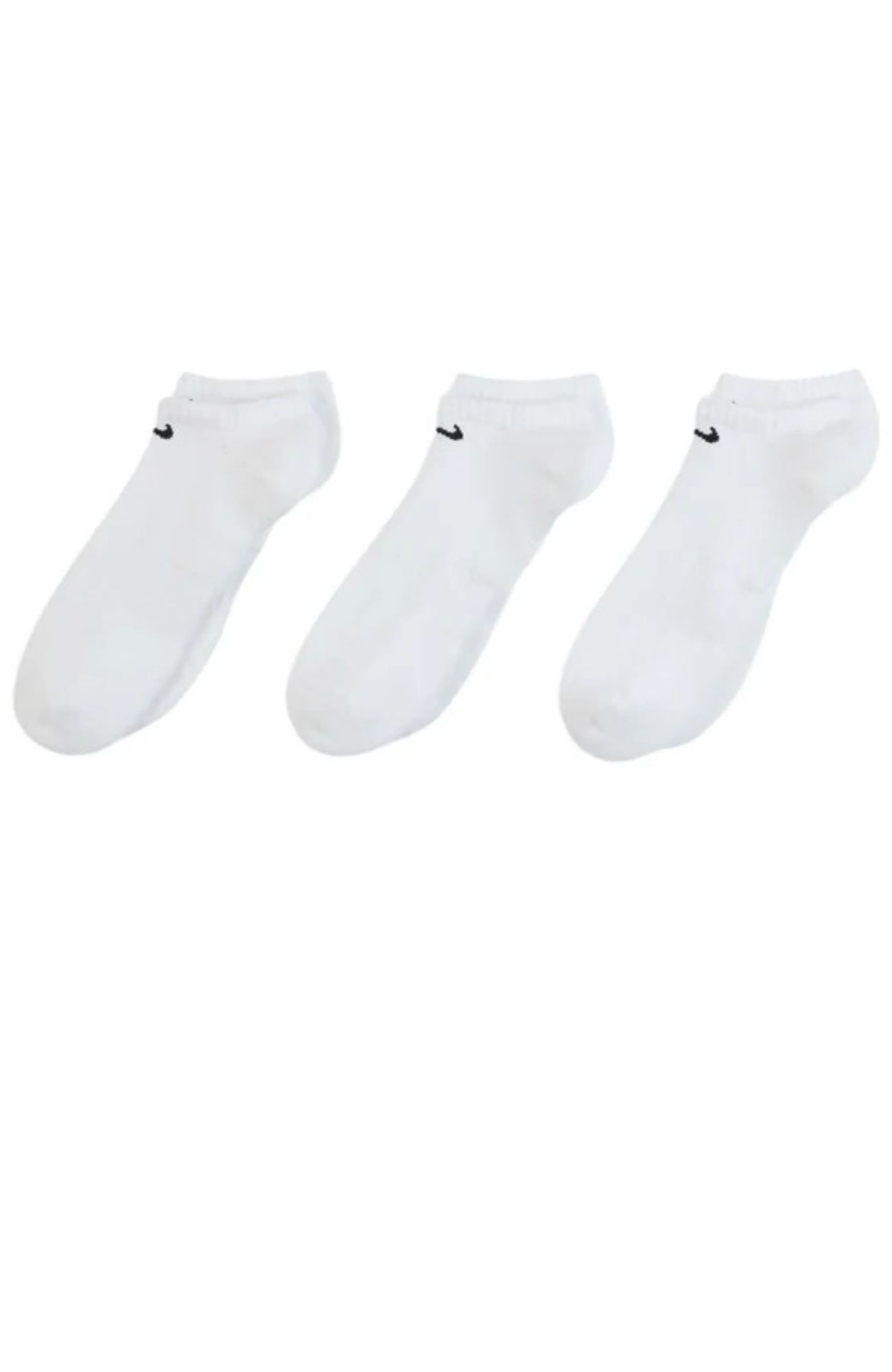 Nike Everyday Cushioned Training No-Show Socks 3 Pairs White
