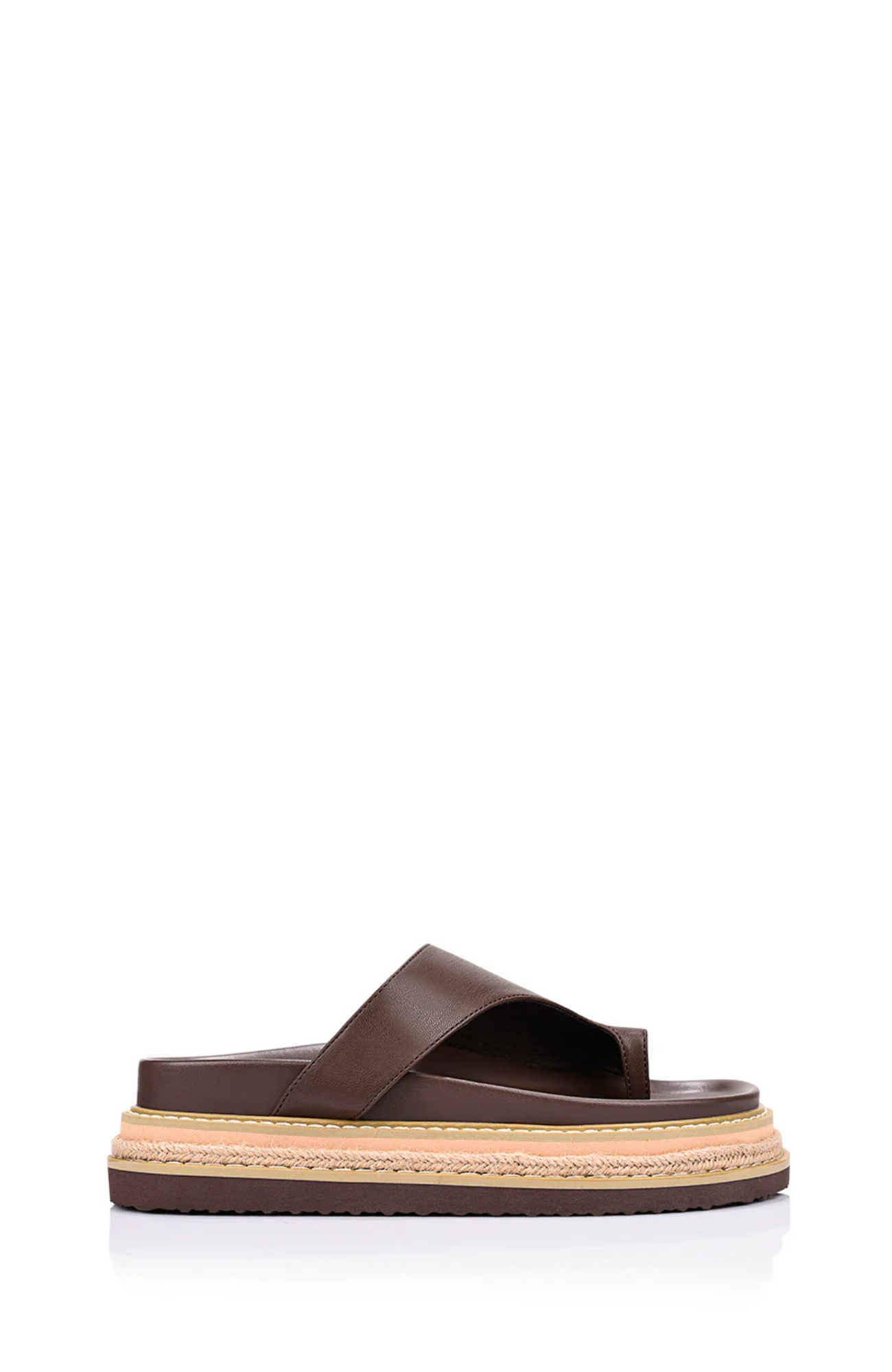 Thor Flatform Thongs Chocolate Brown