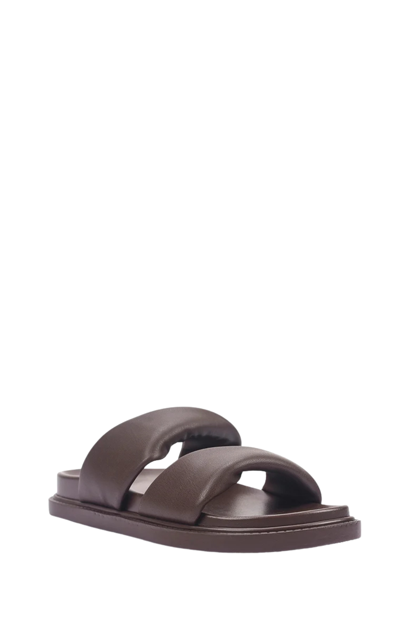 Bindy Footbed Slides Chocolate Brown