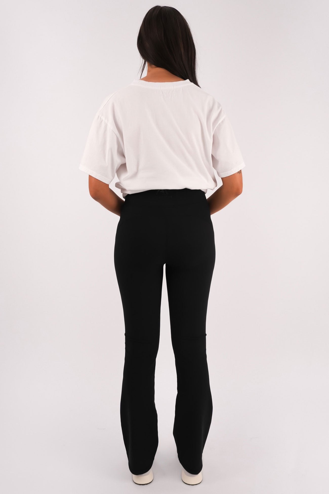 Active Rib Flare Legging Black