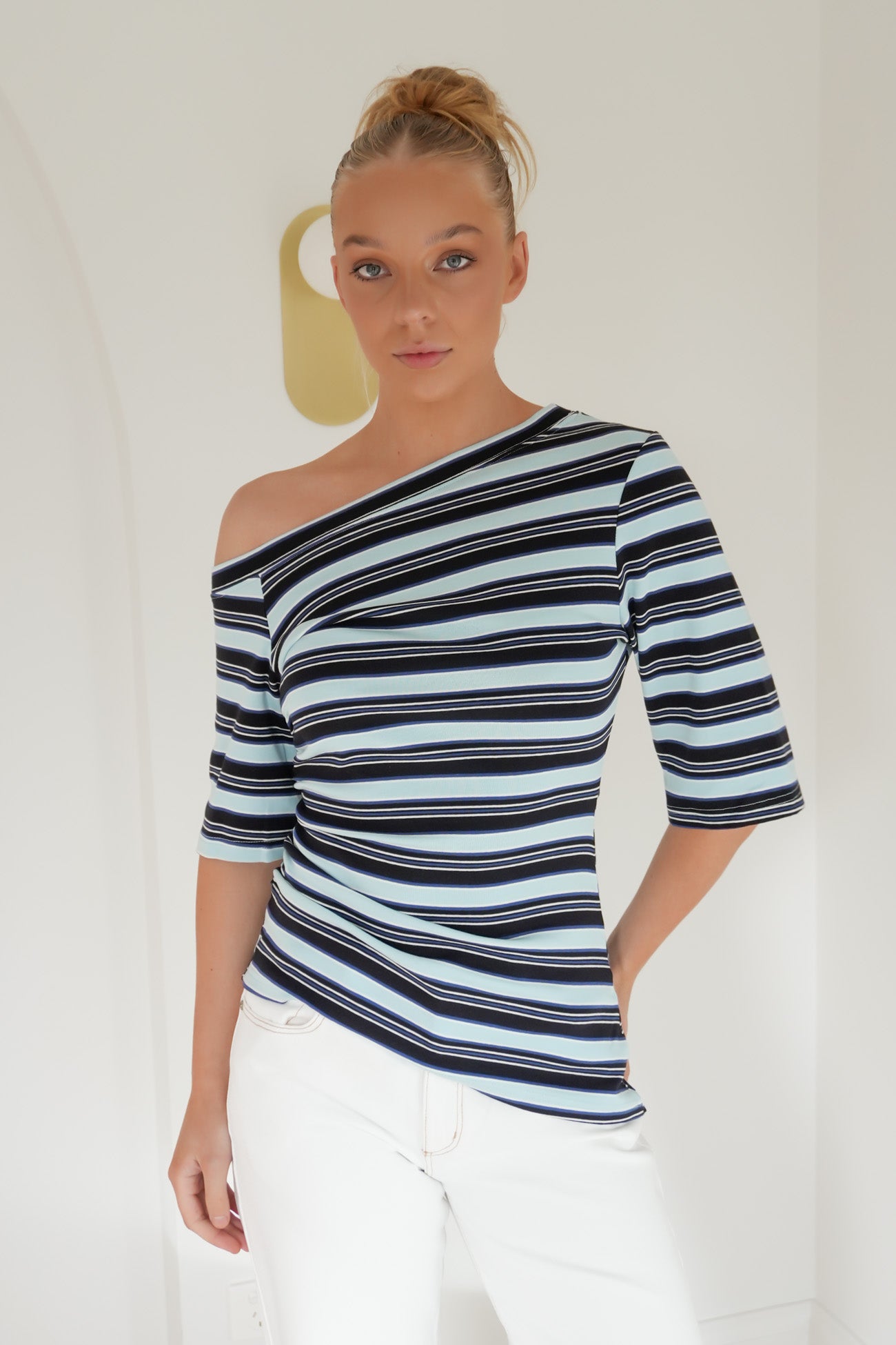 Alana Top Blue Stripe