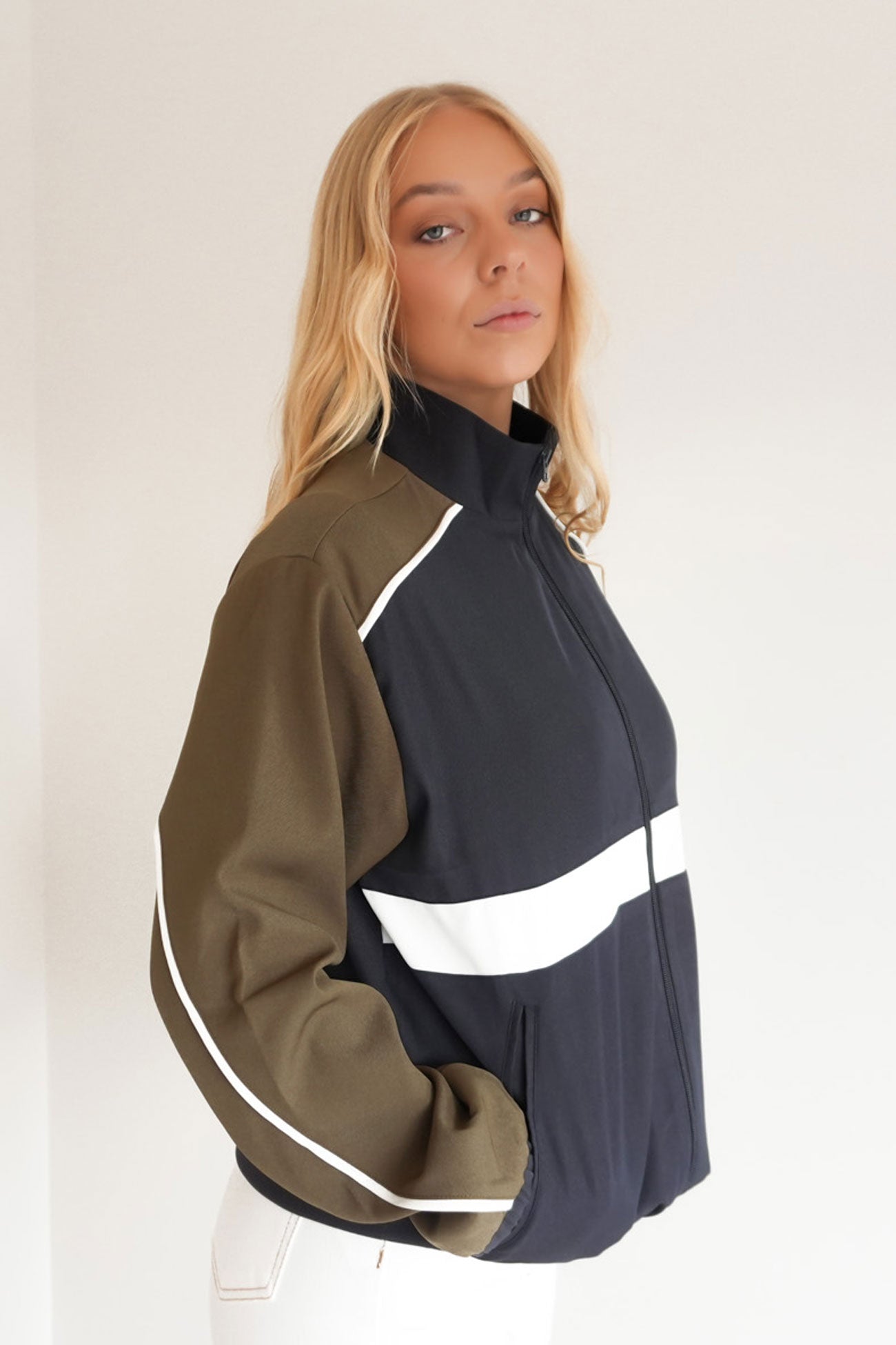 Allyson Jacket Navy Khaki