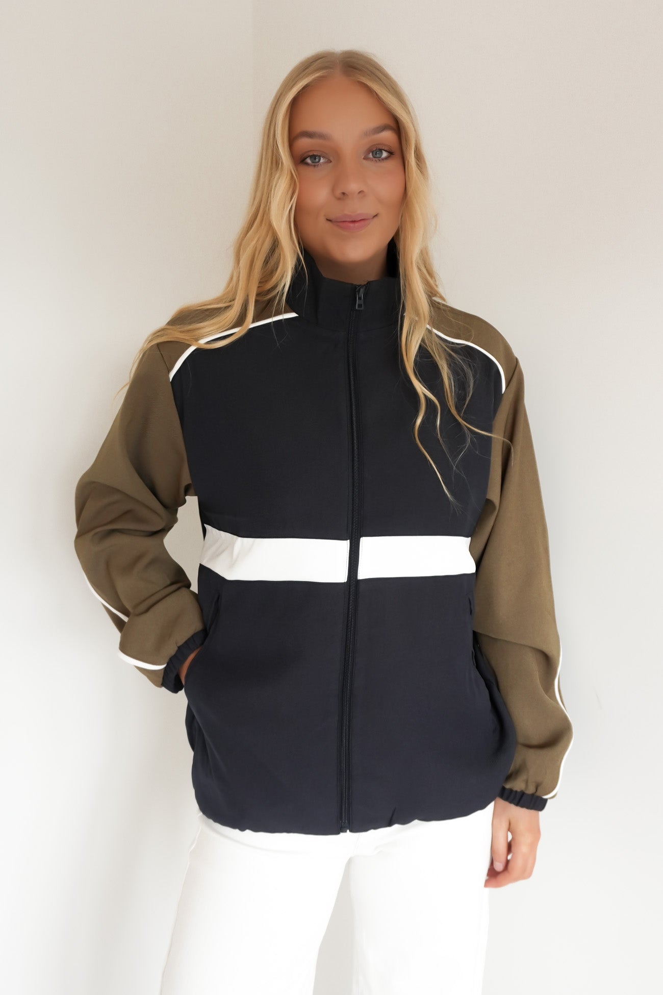 Allyson Jacket Navy Khaki