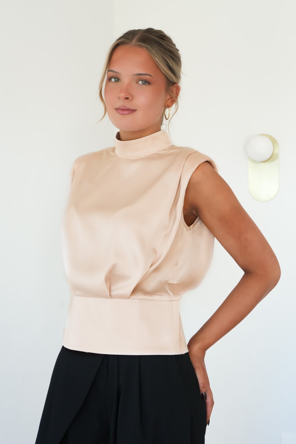 Amelia Top Beige