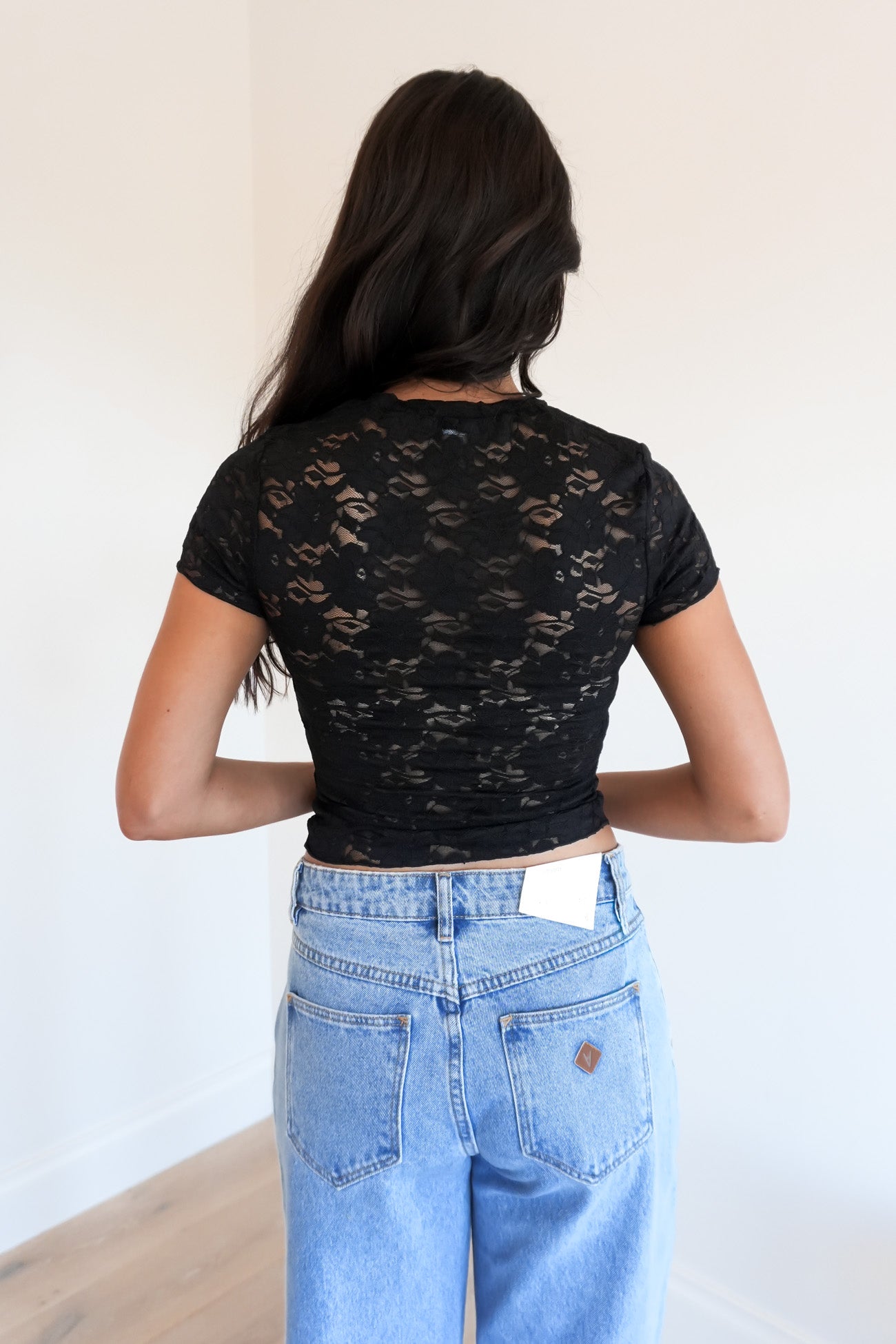 Anella Lace Top Black