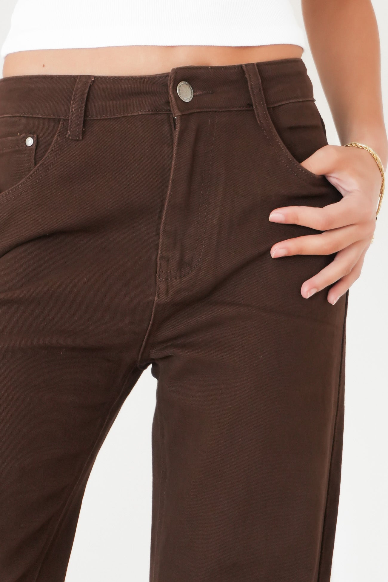 Angela Straight Jean Chocolate