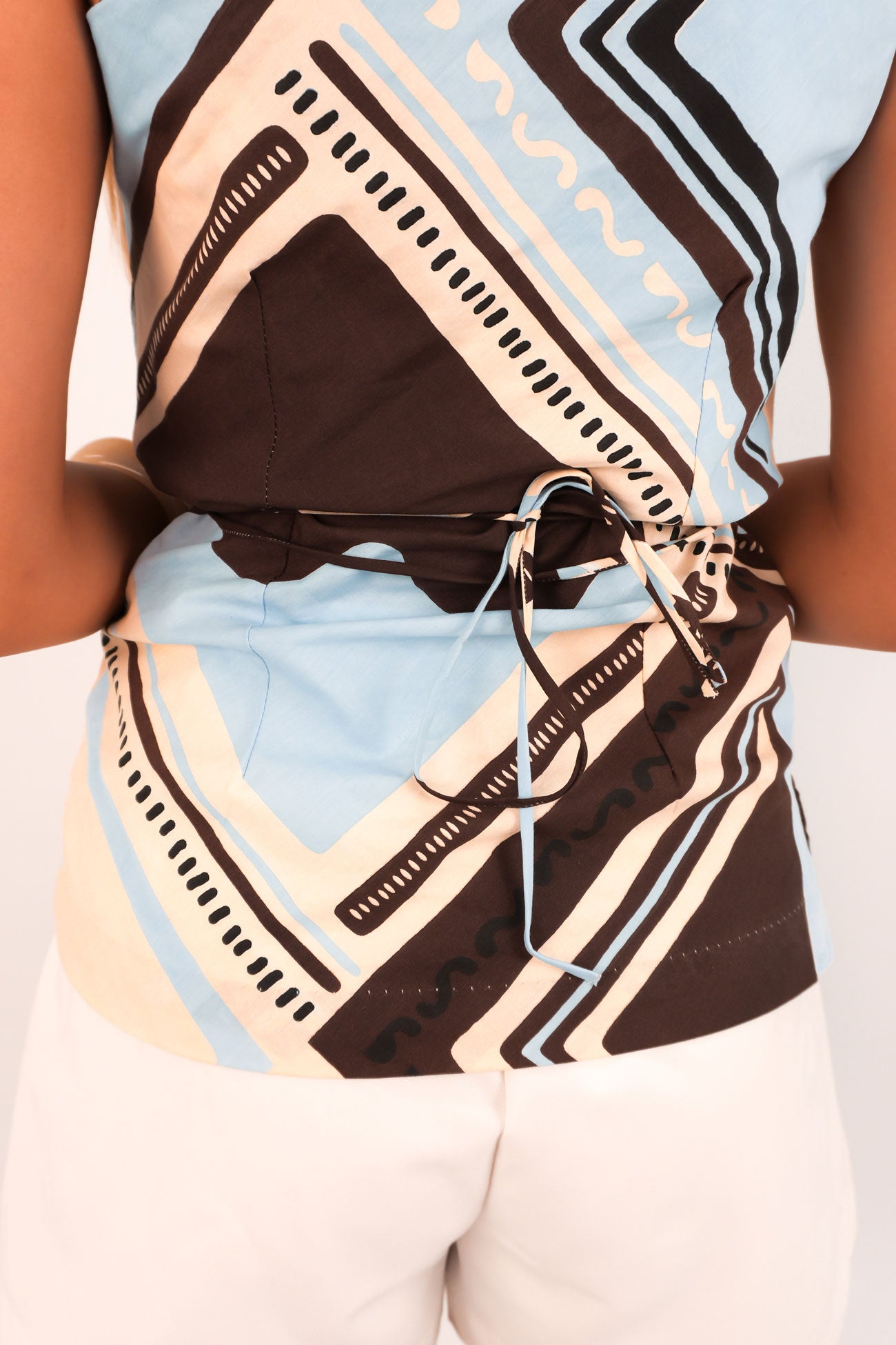 Antibes One Shoulder Top Blue