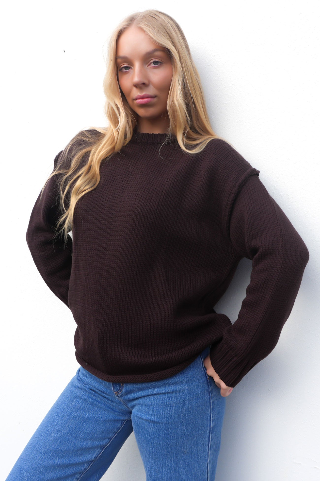 Antonia Knit Chocolate