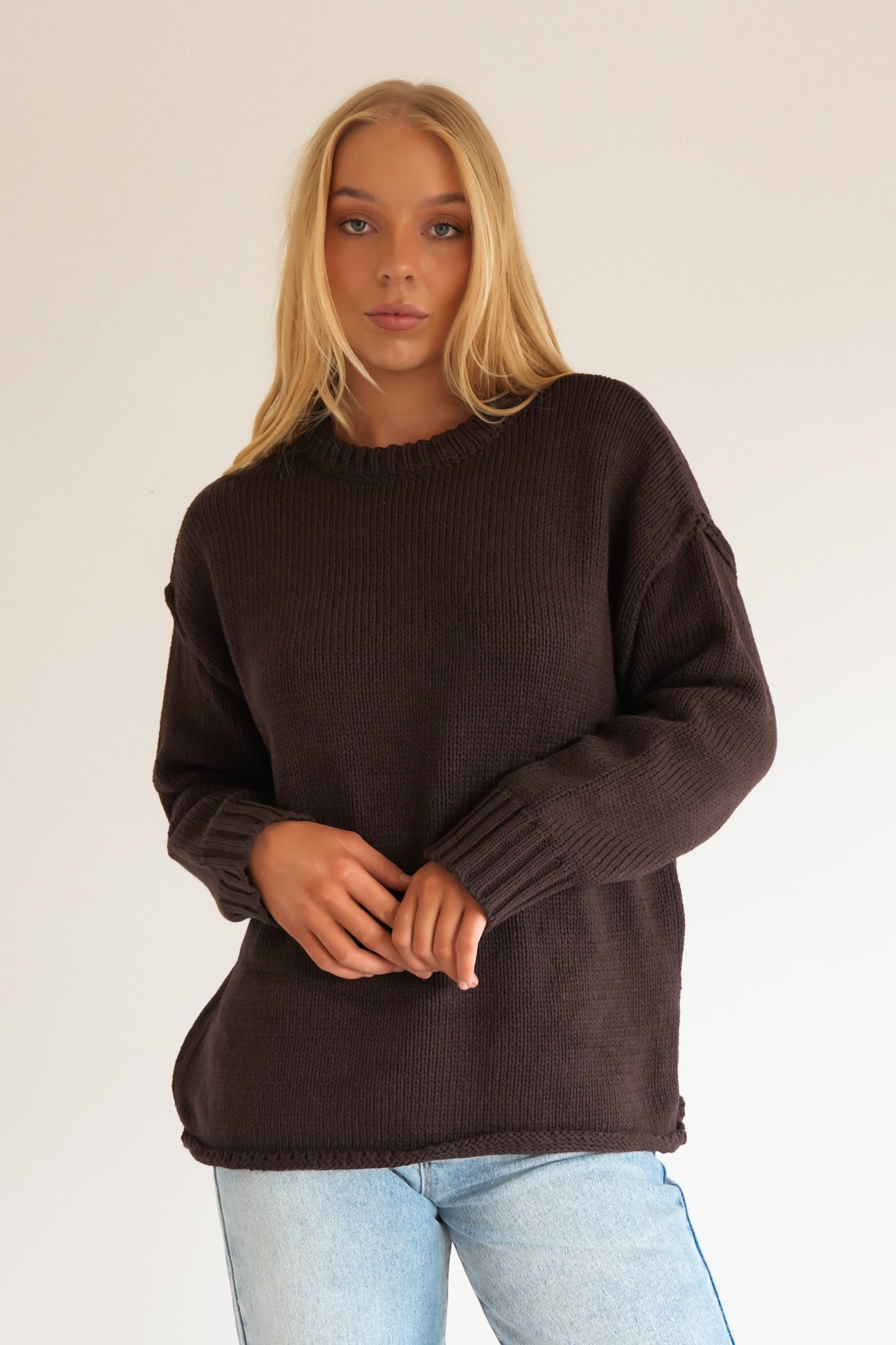 Antonia Knit Chocolate