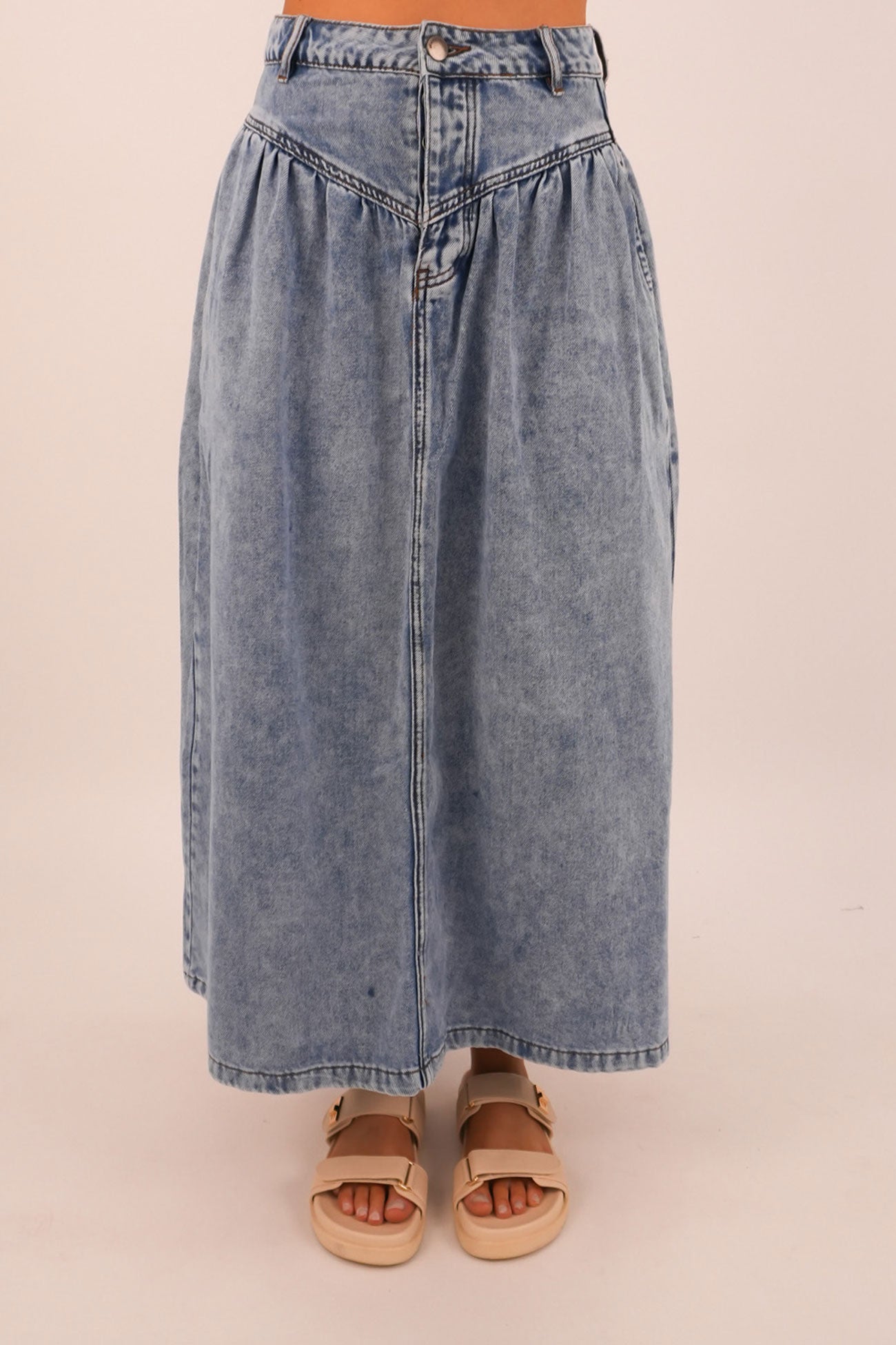 Arlo Maxi Skirt Light Blue