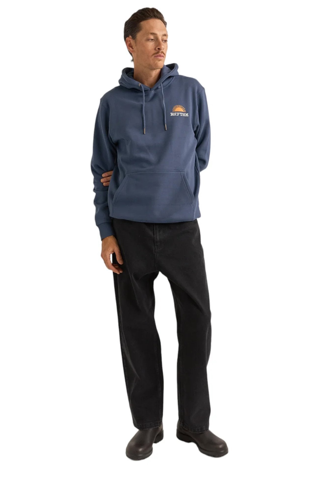 Awake Fleece Hood Navy