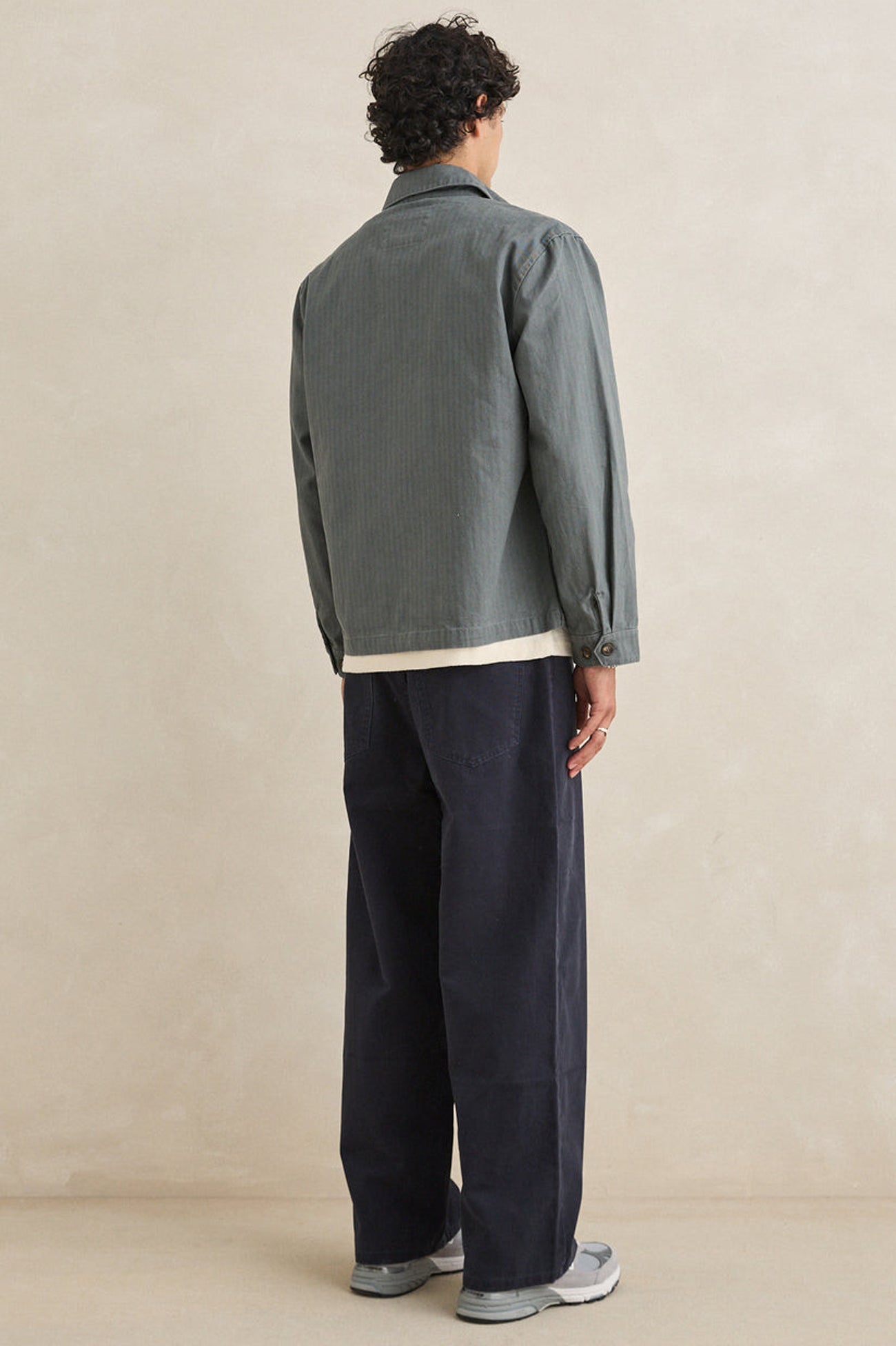 Awake Herringbone Jacket Charcoal