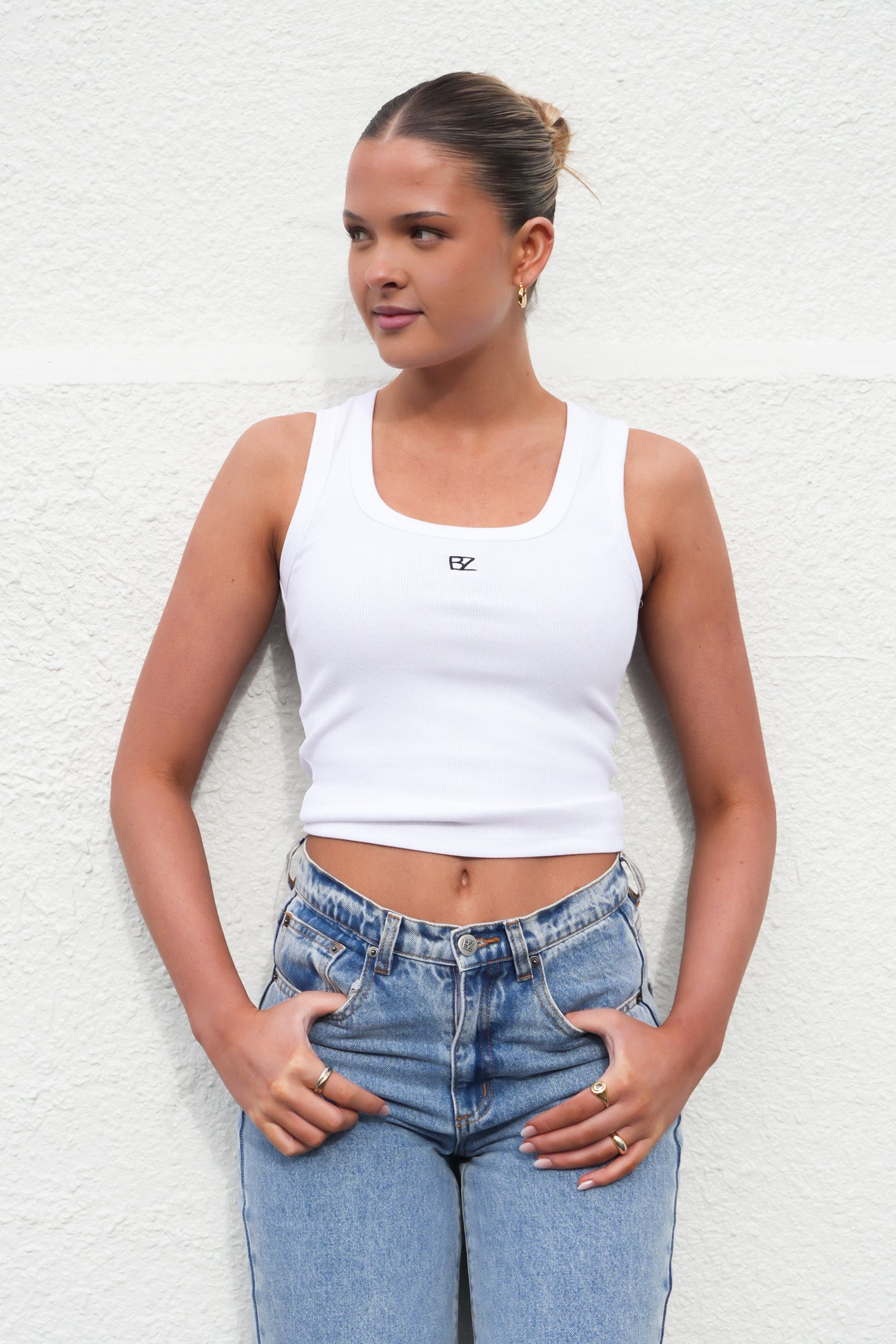 BZ Logo Tank White