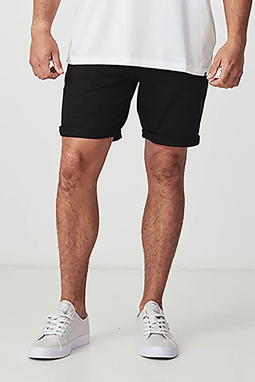 Baker Slim Chino Short Black