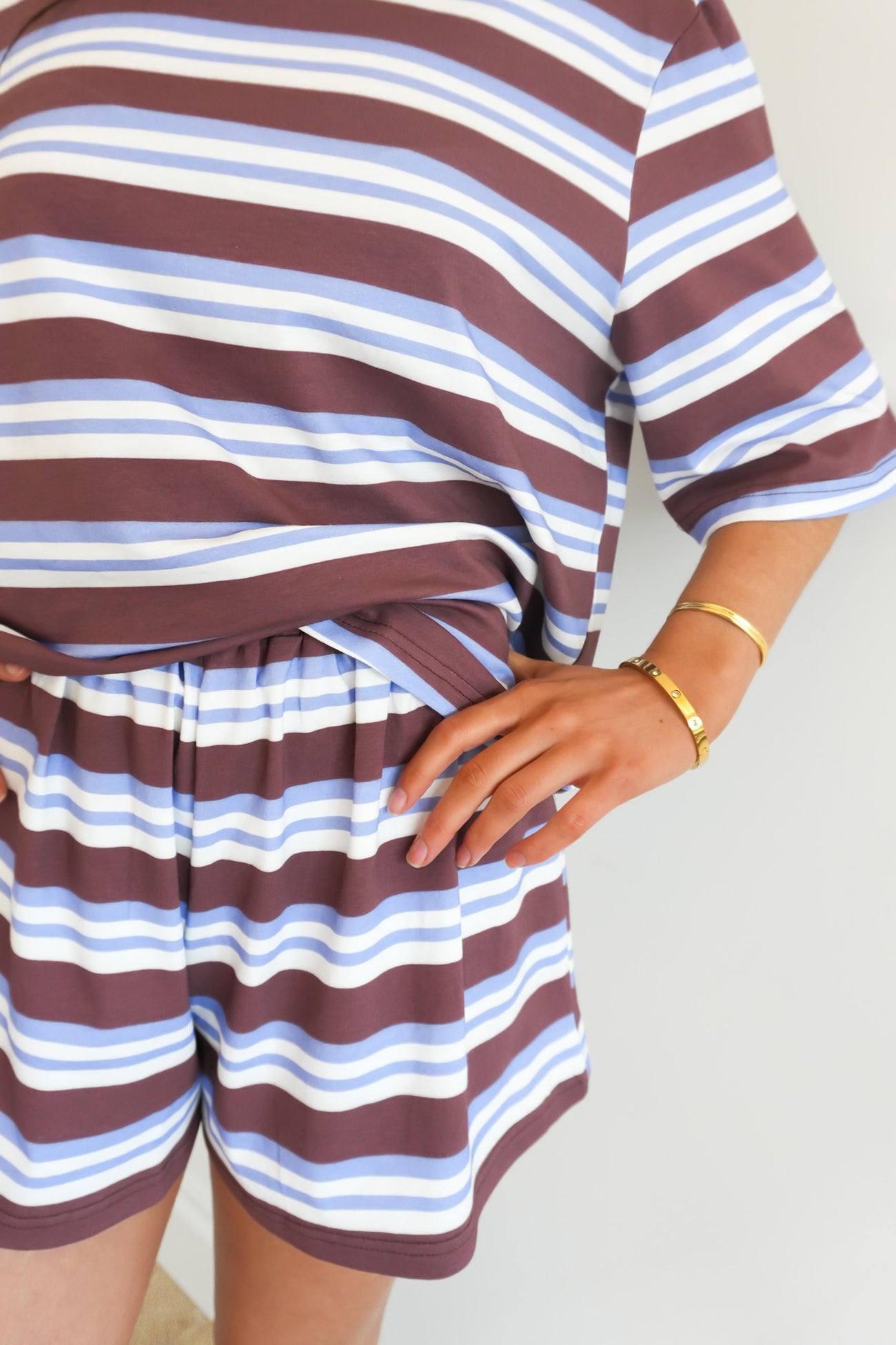 Bentley Short Blue Stripe