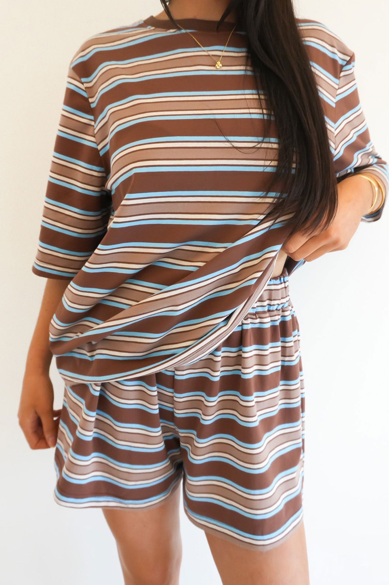 Bentley Short Chocolate Stripe