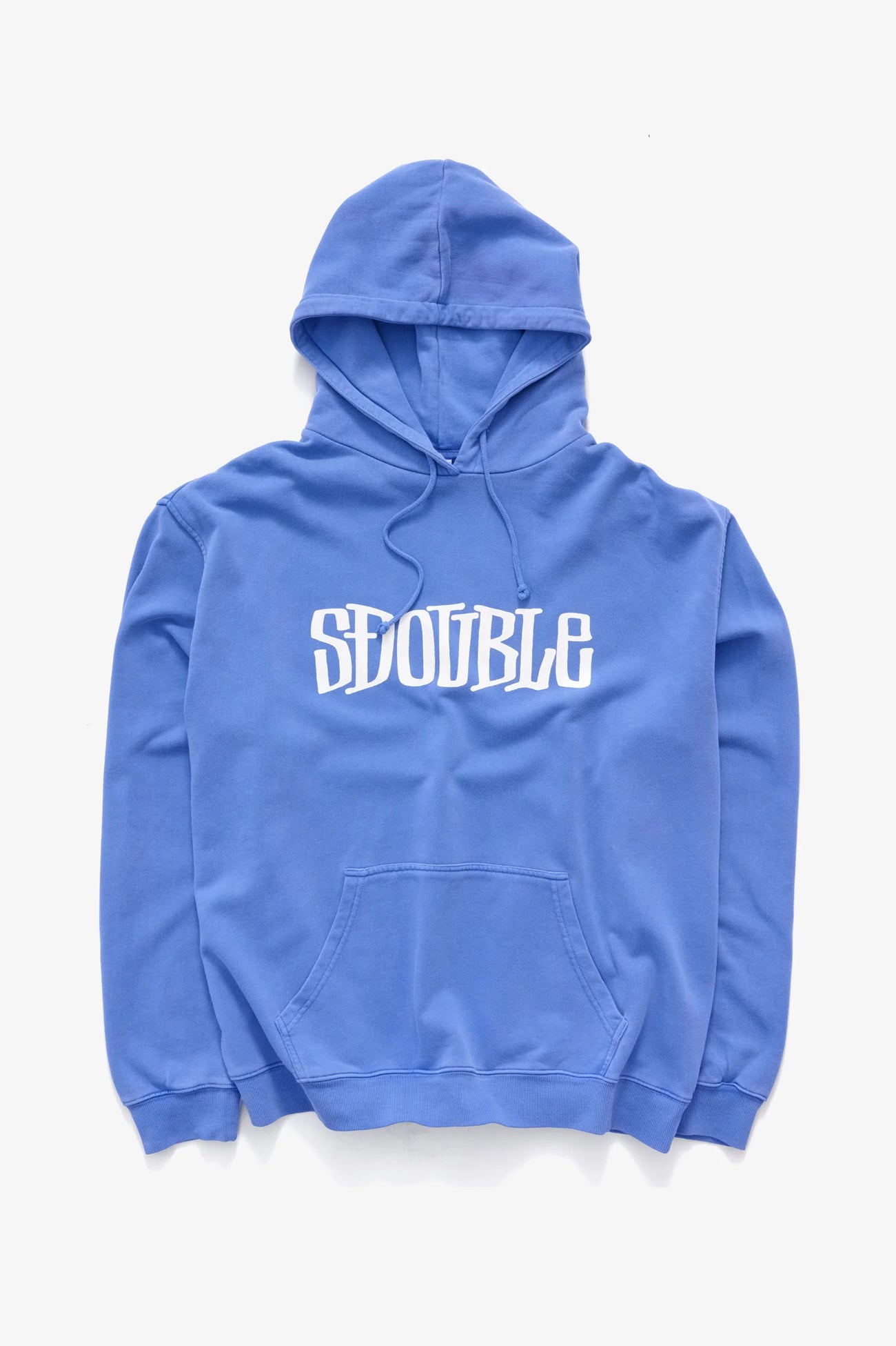 Big Block Pullover Hoodie Overdye Blue