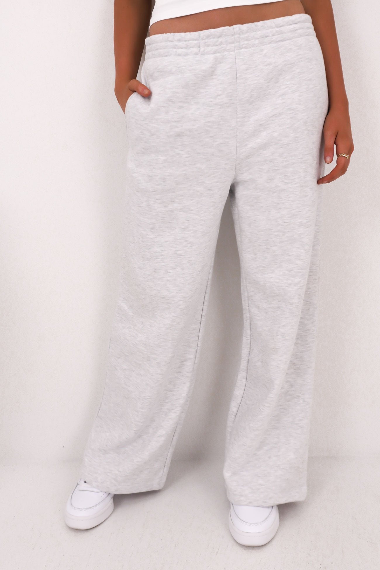 Blair Wide Track Pant Snow Marle