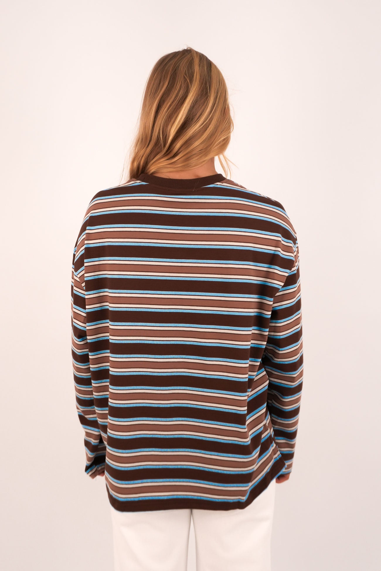 Blaze Long Sleeve Tee Chocolate Blue
