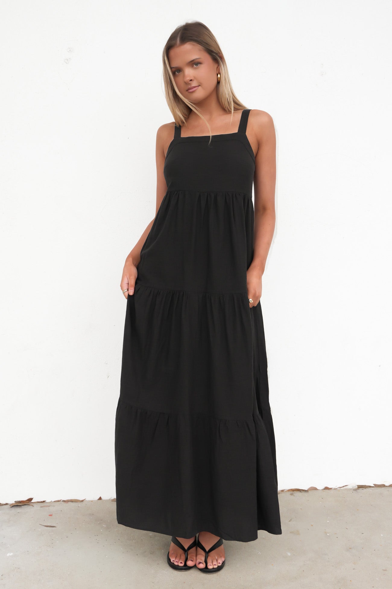 Boa Maxi Dress Black