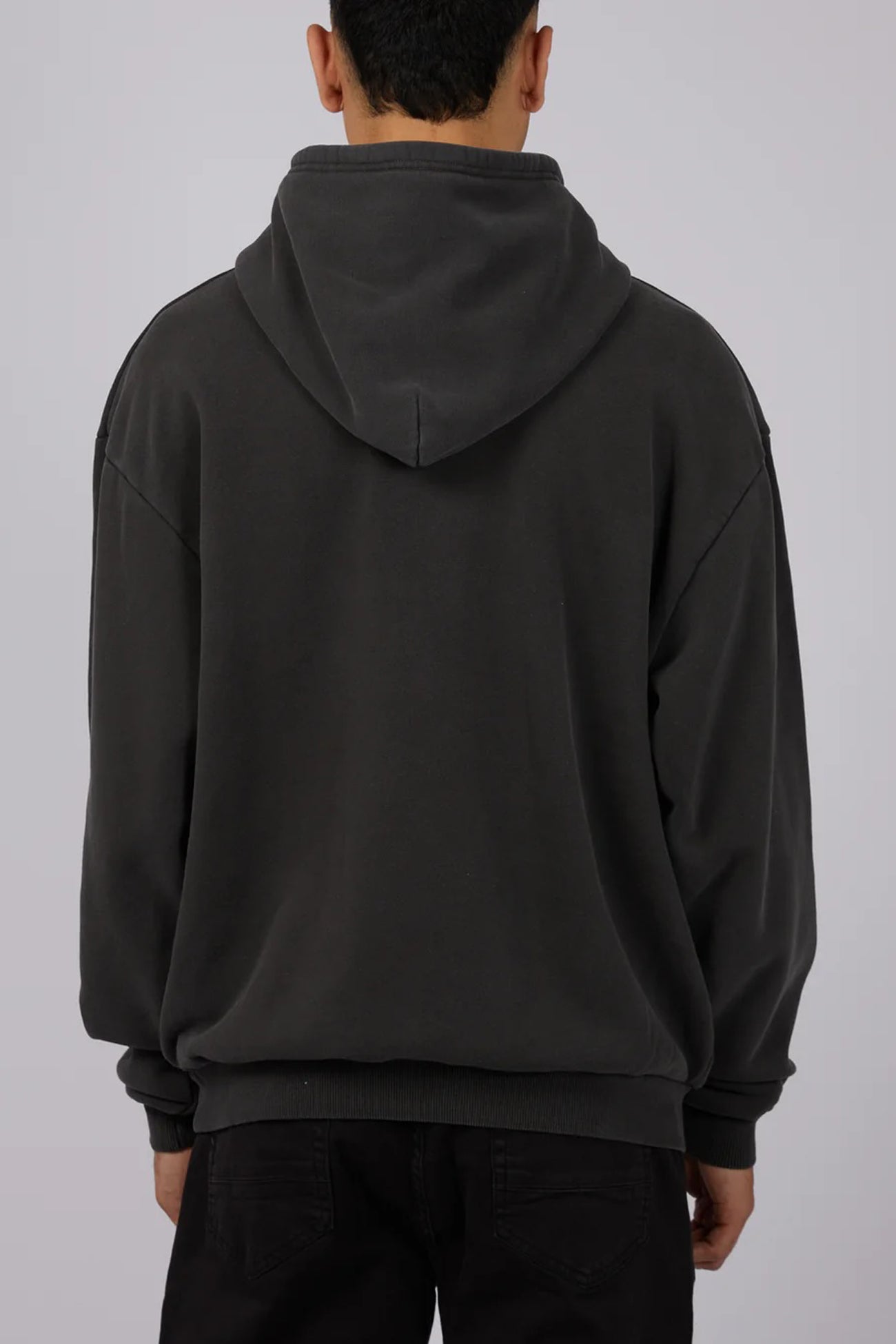 Box Hoodie Washed Black