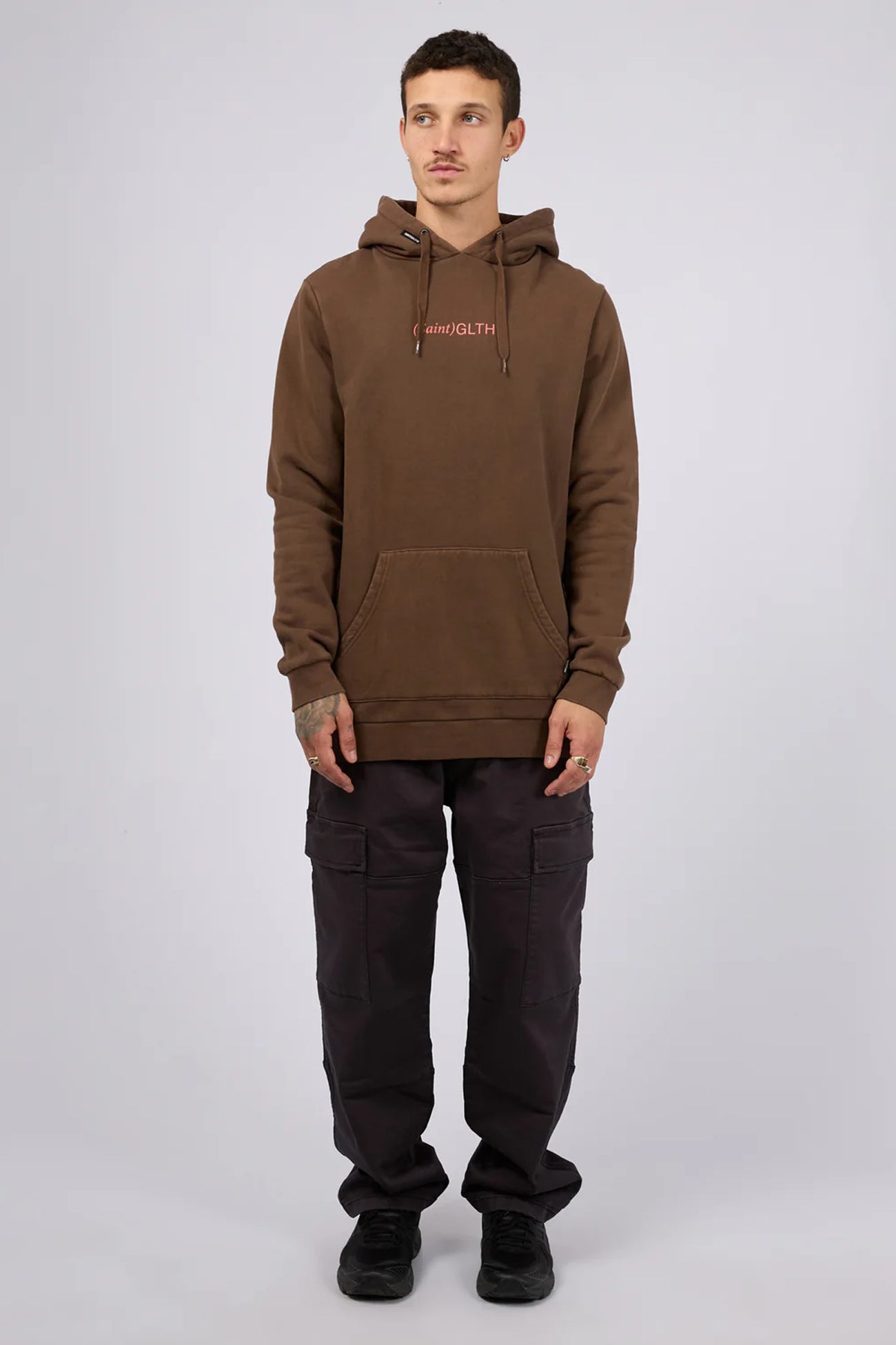 Bracket Hoodie Brown f