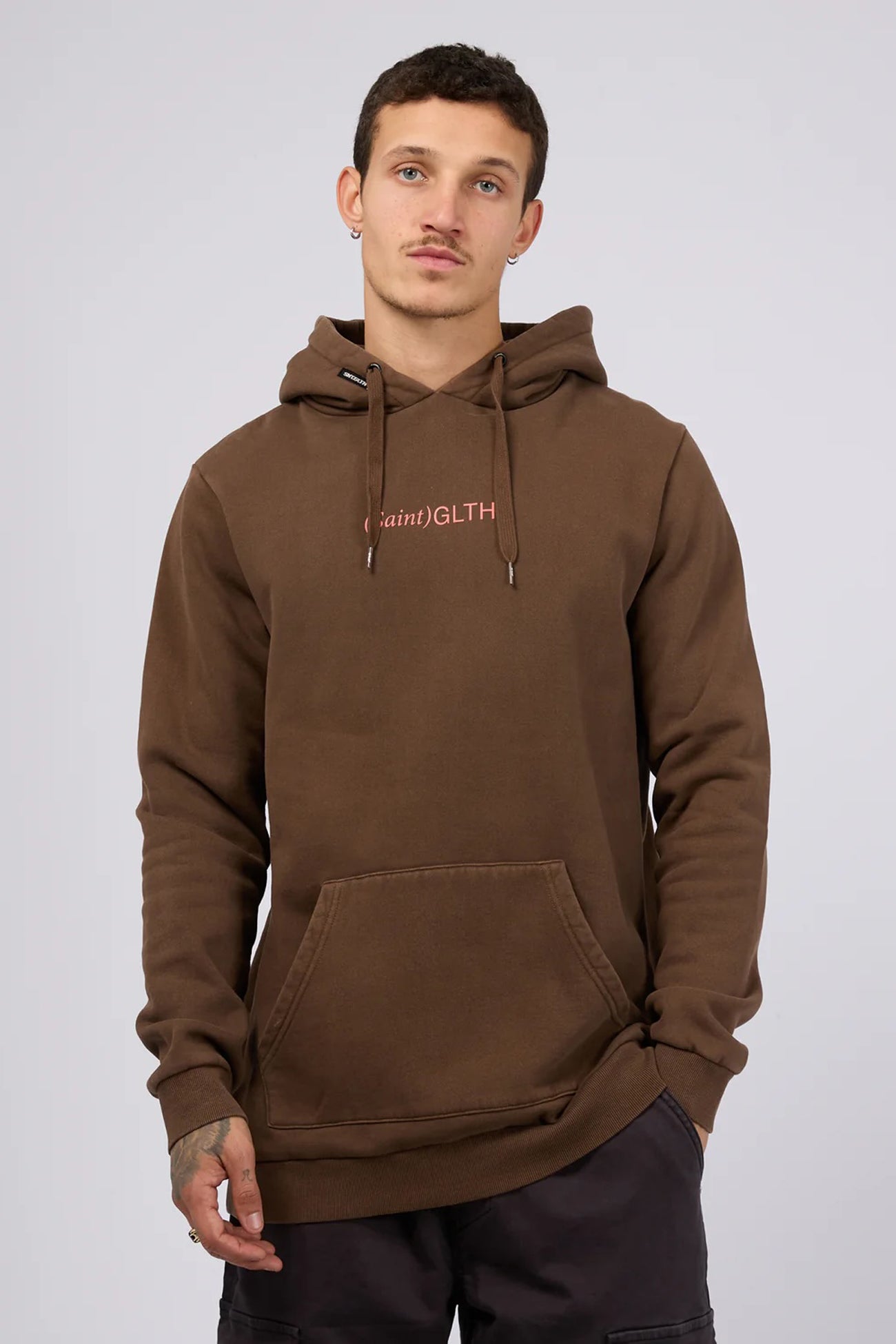 Bracket Hoodie Brown f1