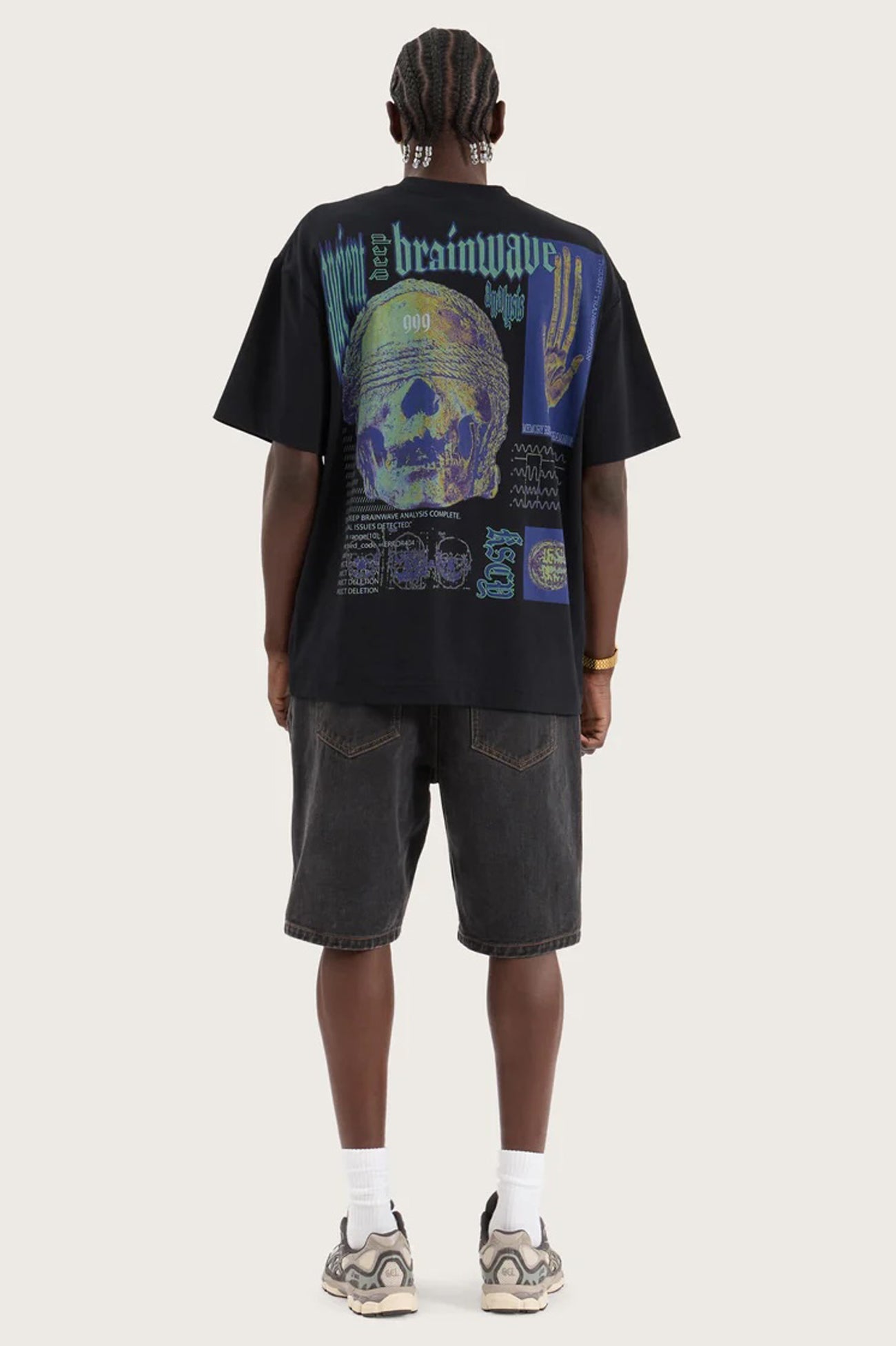 Brainwave Street Tee Anthracite Black