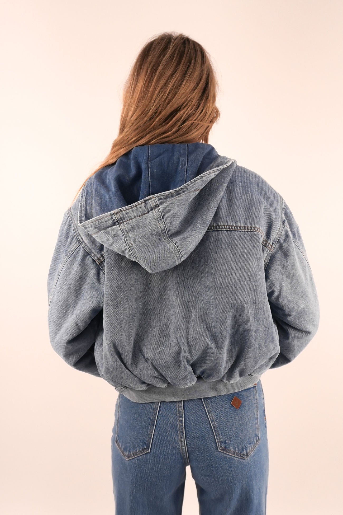 Brixton Denim Bomber Light Blue