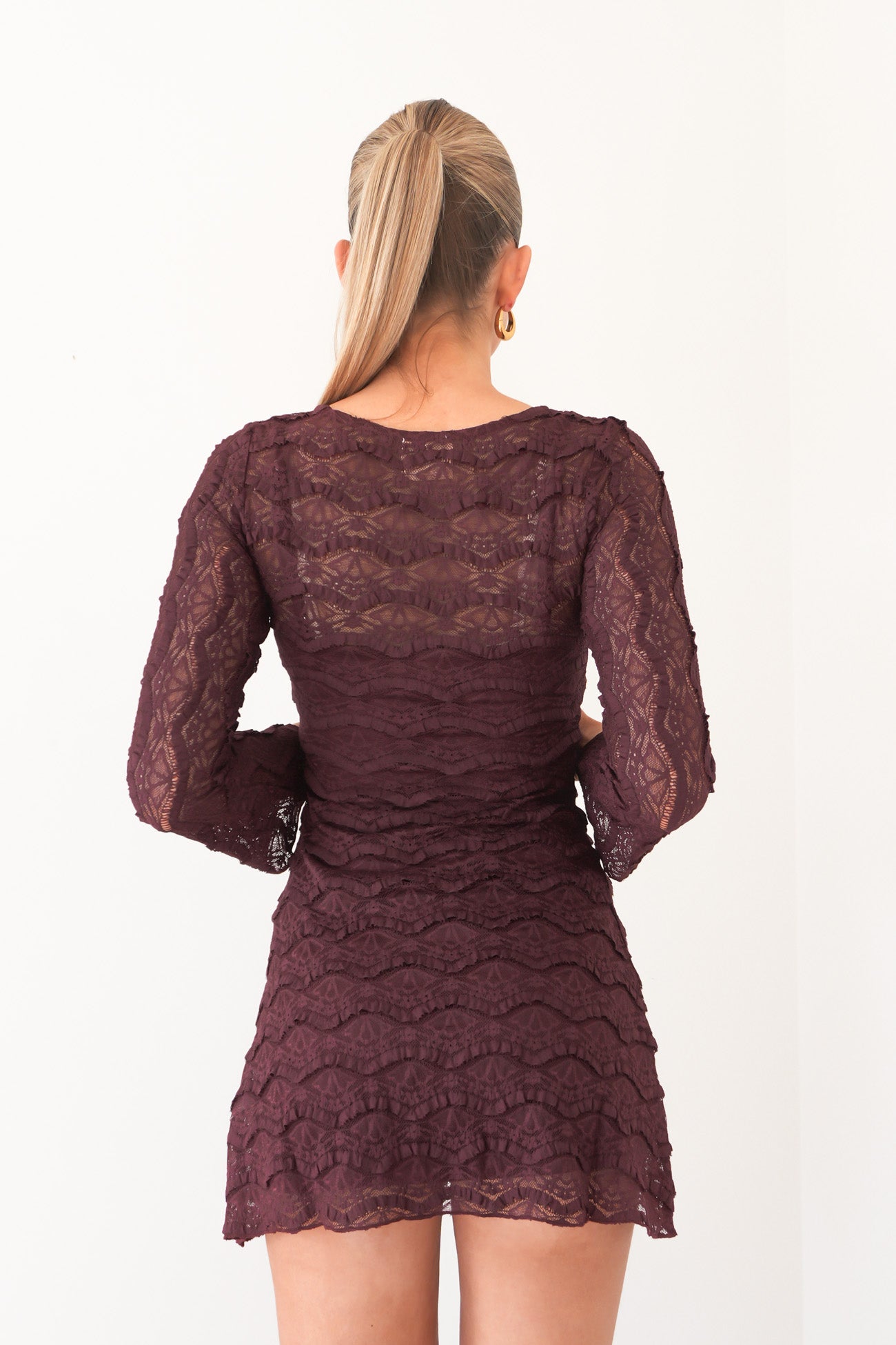 Brock Mini Dress Plum