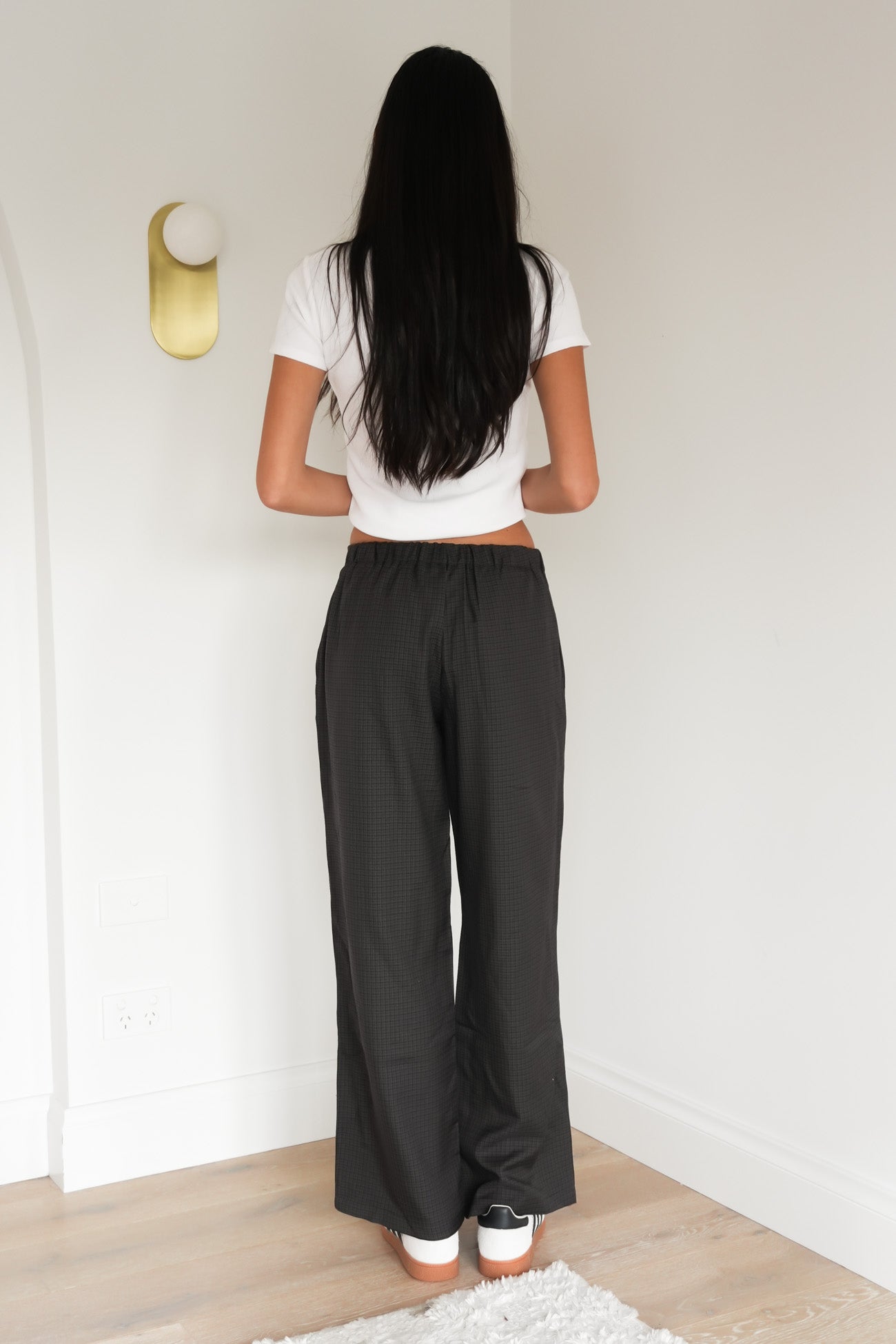 Brylee Pant Grey Check