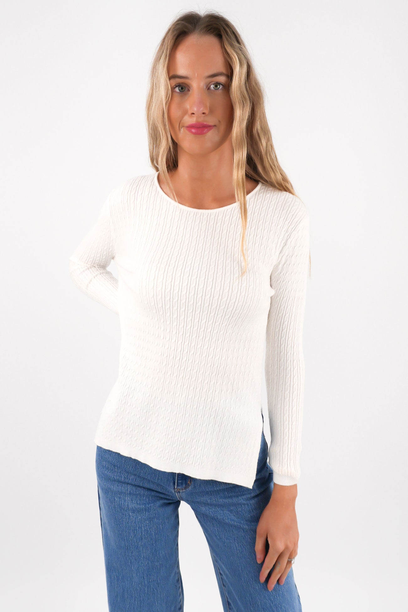 Cable Mini Jumper Oat