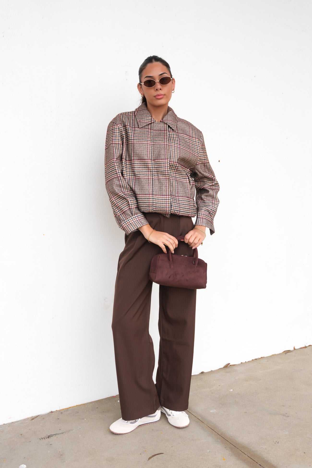 Caitlyn Bomber Plaid