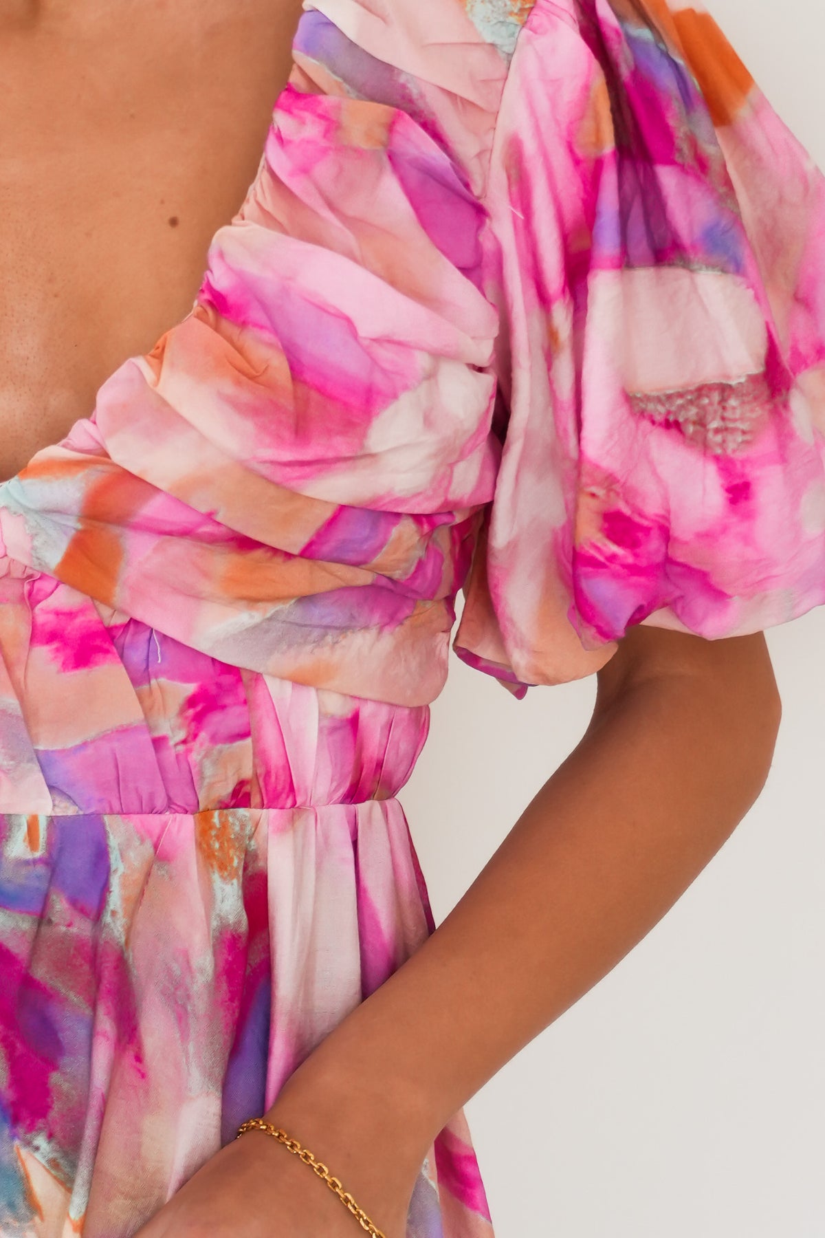 Caley Mini Dress Pink Multi