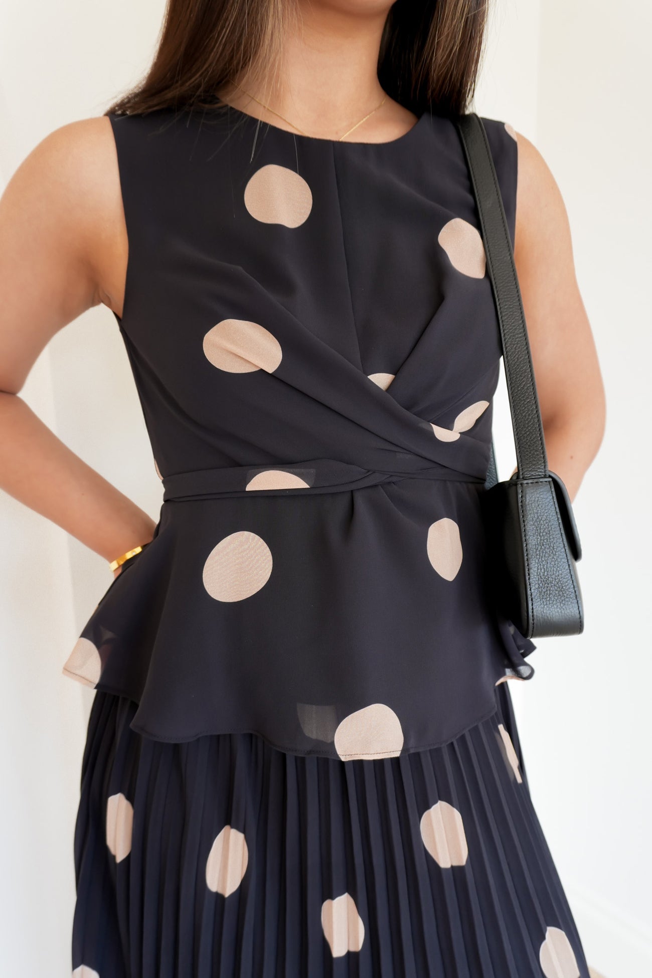 Carter Set Black Polka Dot