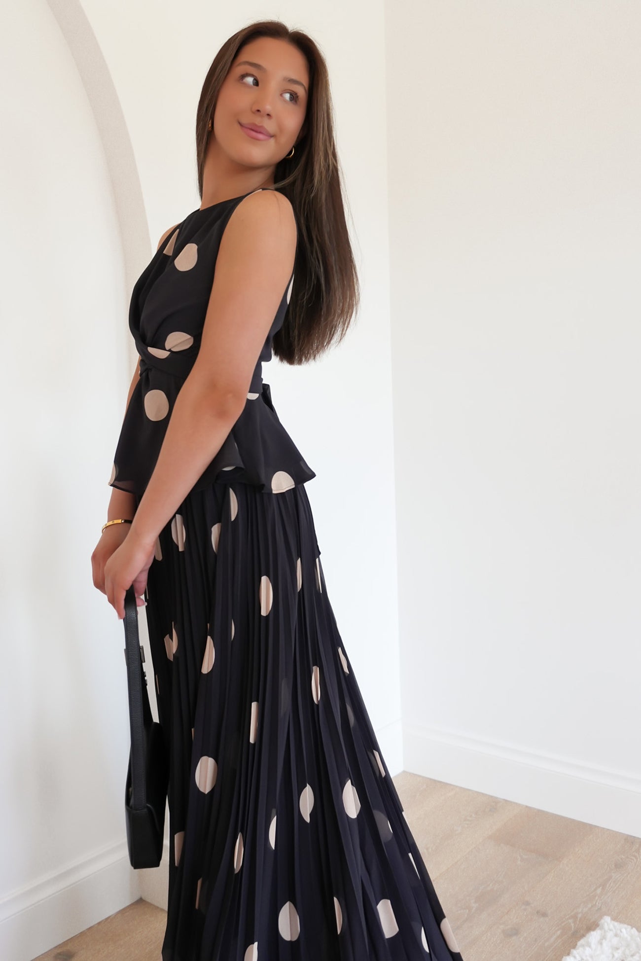 Carter Set Black Polka Dot