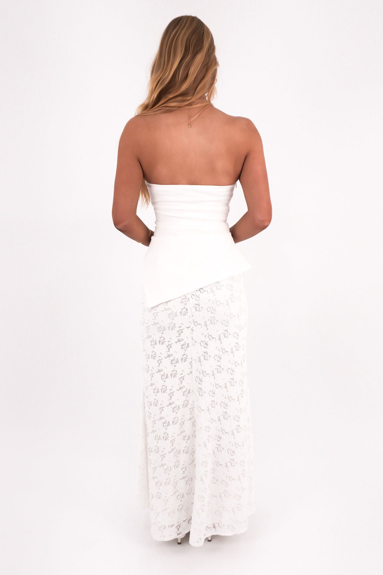 Charli Lace Set White