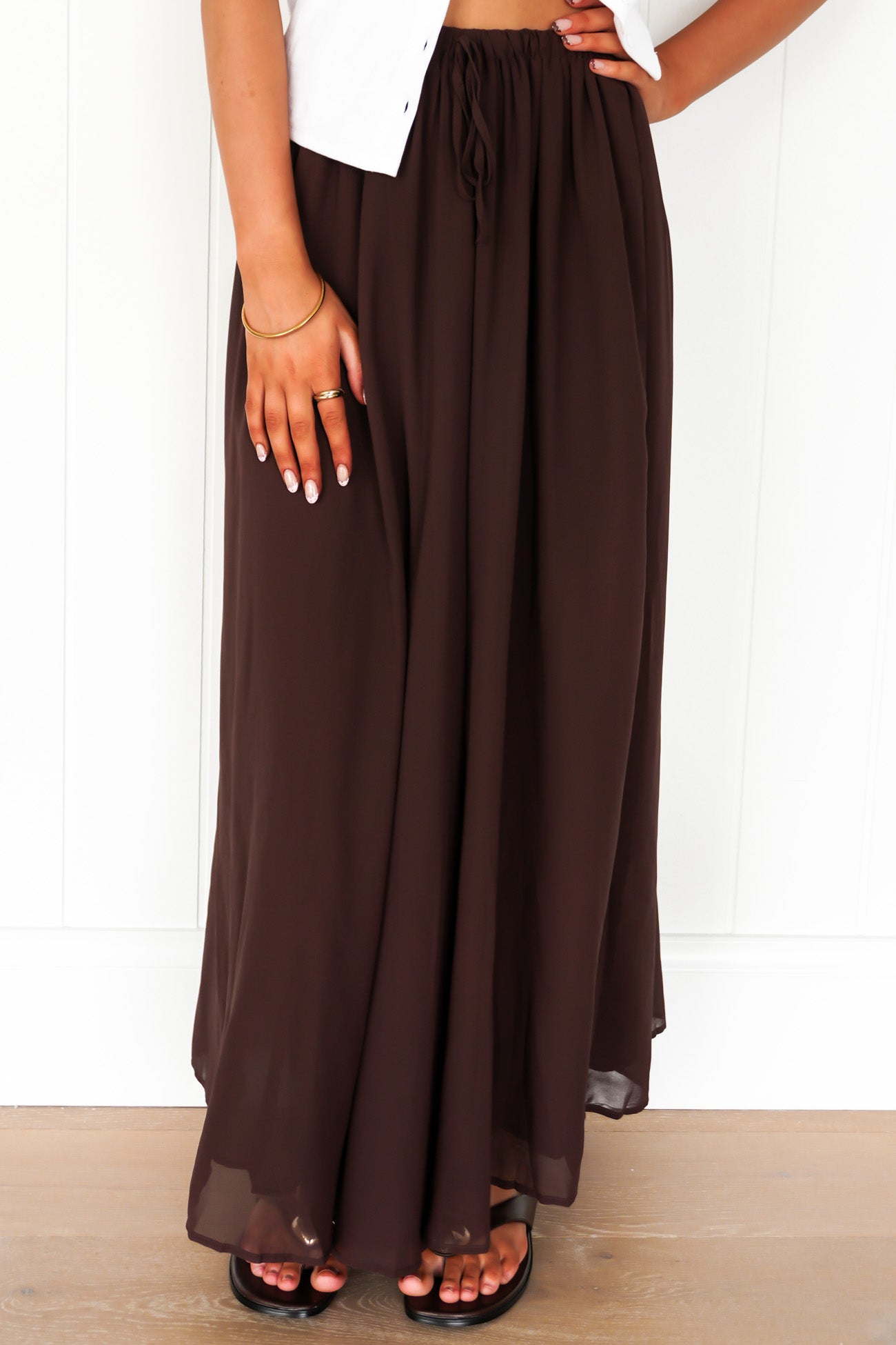 Chelsey Maxi Skirt Chocolate